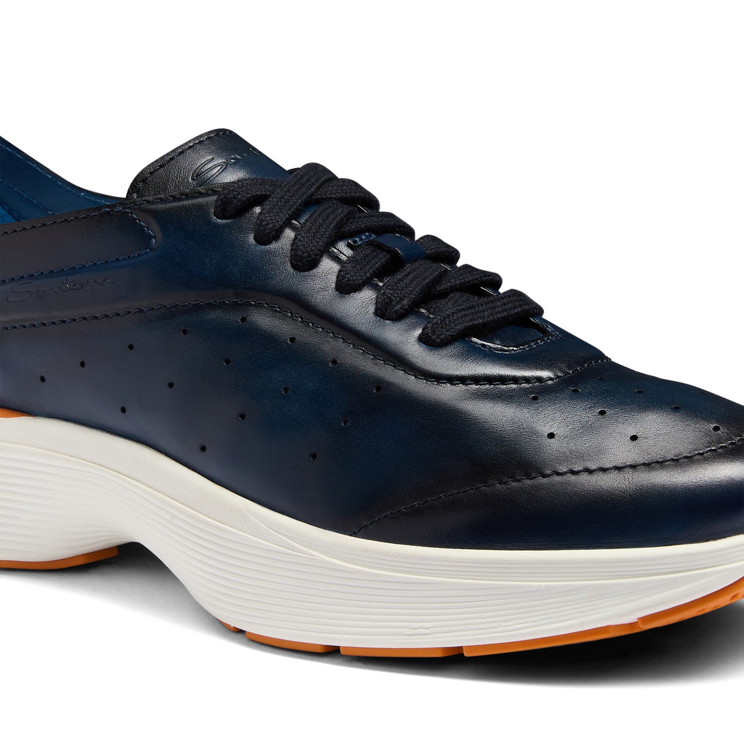 Men's blue leather Bounce sneaker - 6