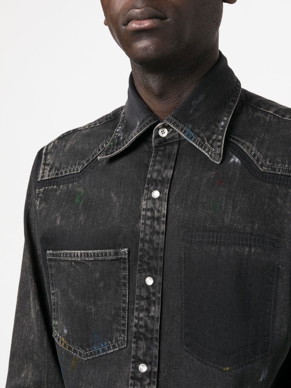 front press-stud fastening jacket - 6