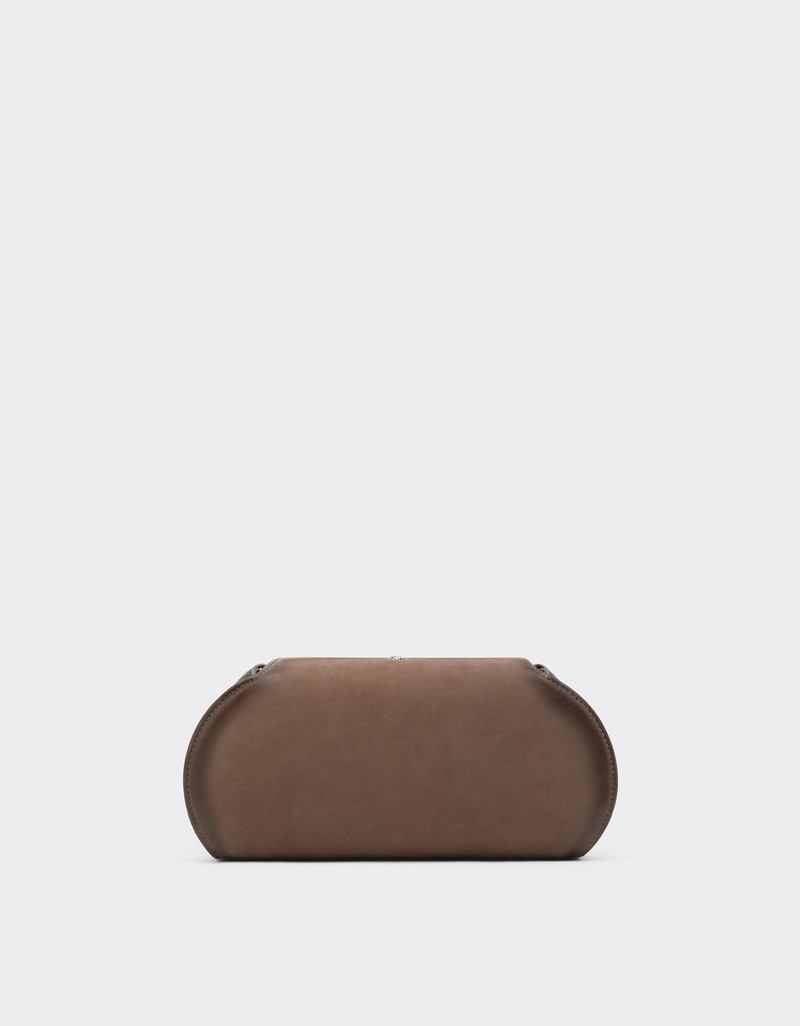 Ferrari Dino wallet in shaded nubuck with shoulder strap 5
