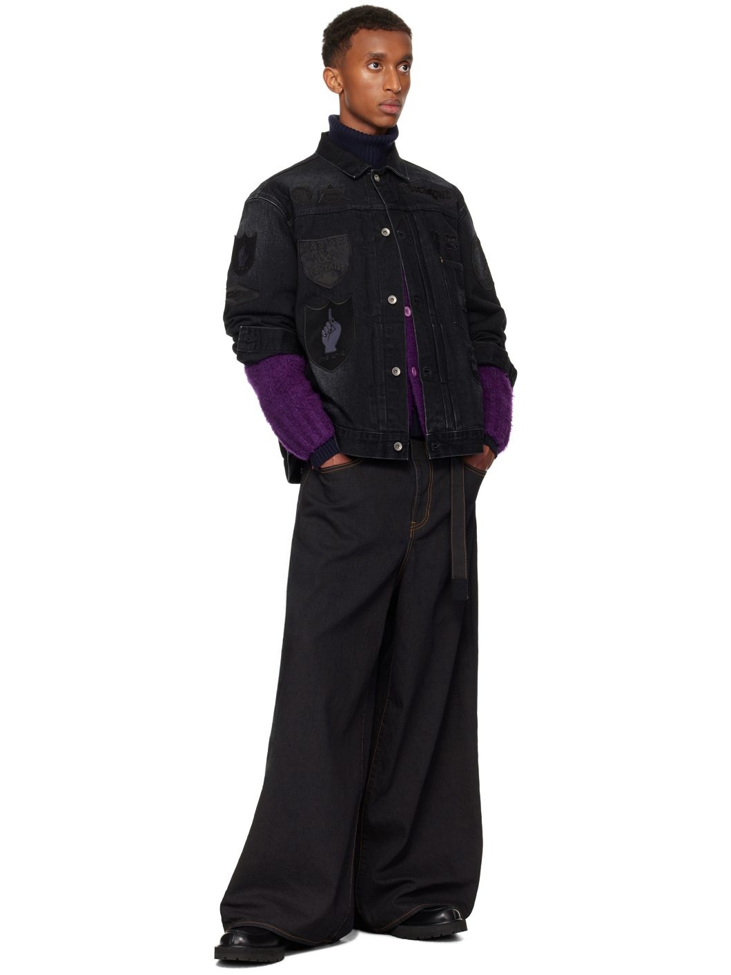 Black Gonz BEYONDEXX Denim Jacket - 4