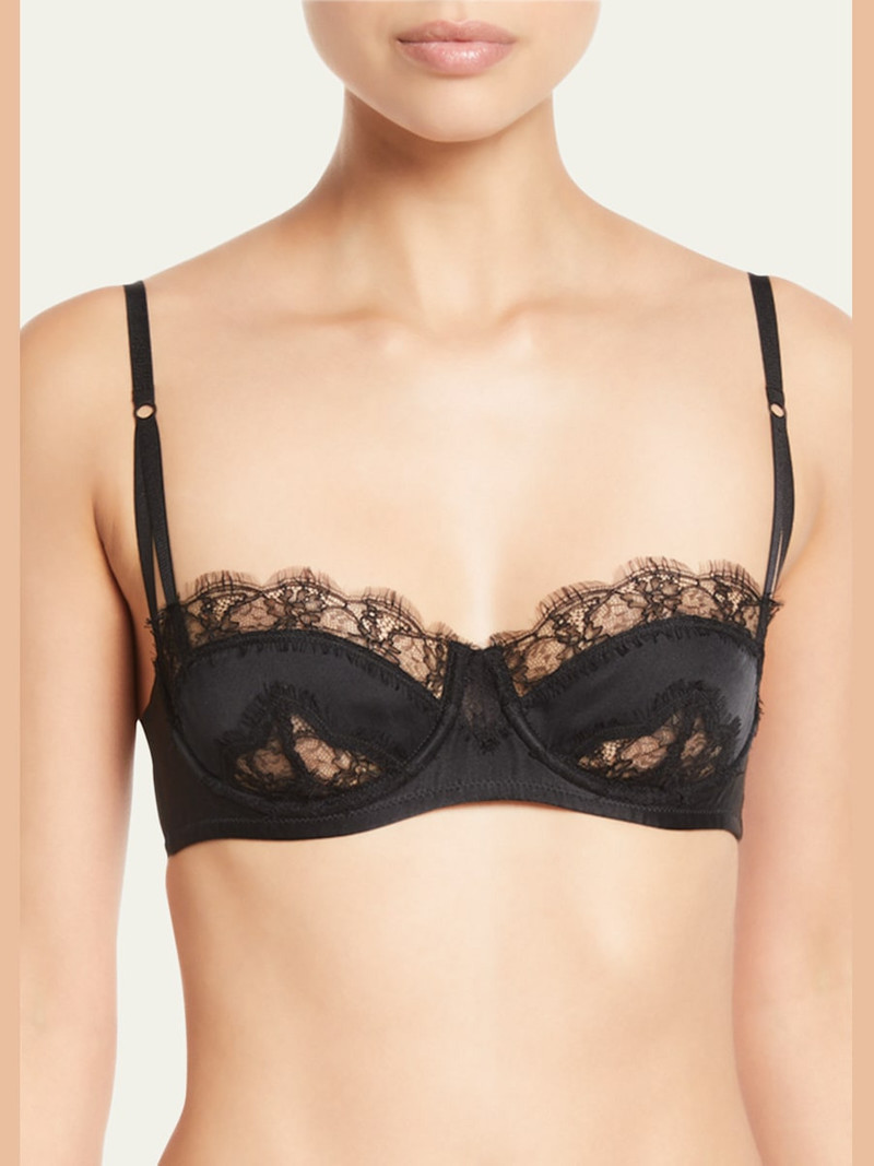KIKI DE MONTPARNASSE Sensuel Lace-Trim Underwire Balconette Bra outlook
