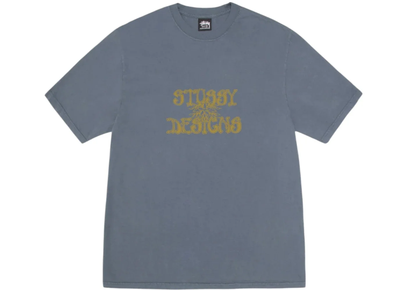 Stussy Wes Palms Pigment Dyed Tee Navy - 1