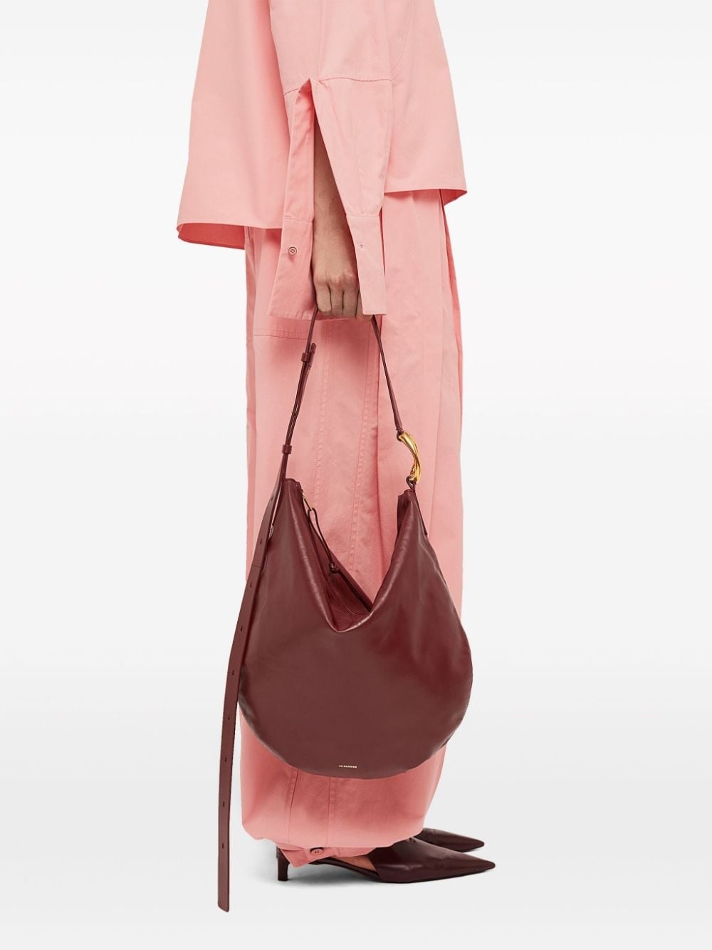 medium Moon leather shoulder bag - 2