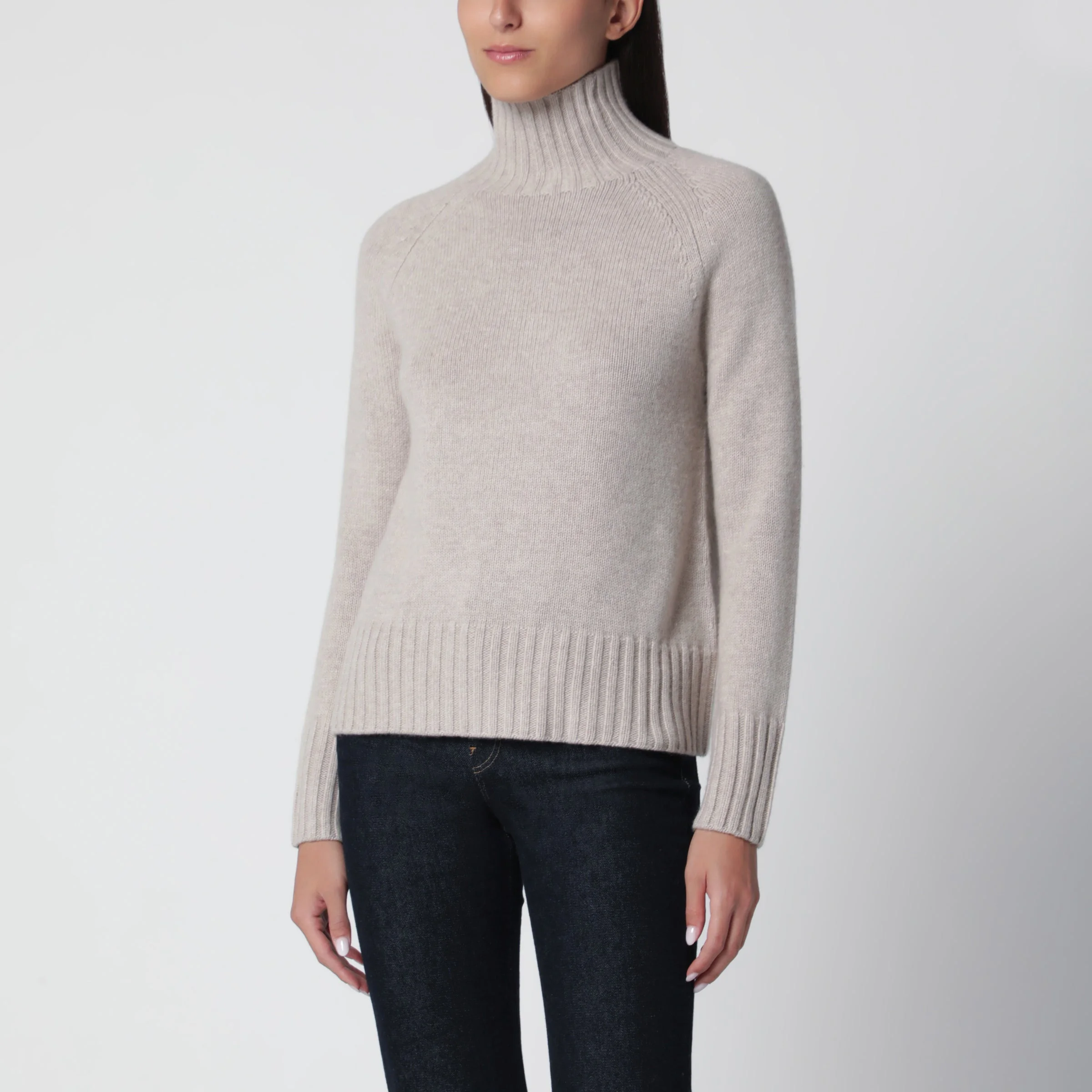 Turtleneck sweater in wool and cashmere - 1