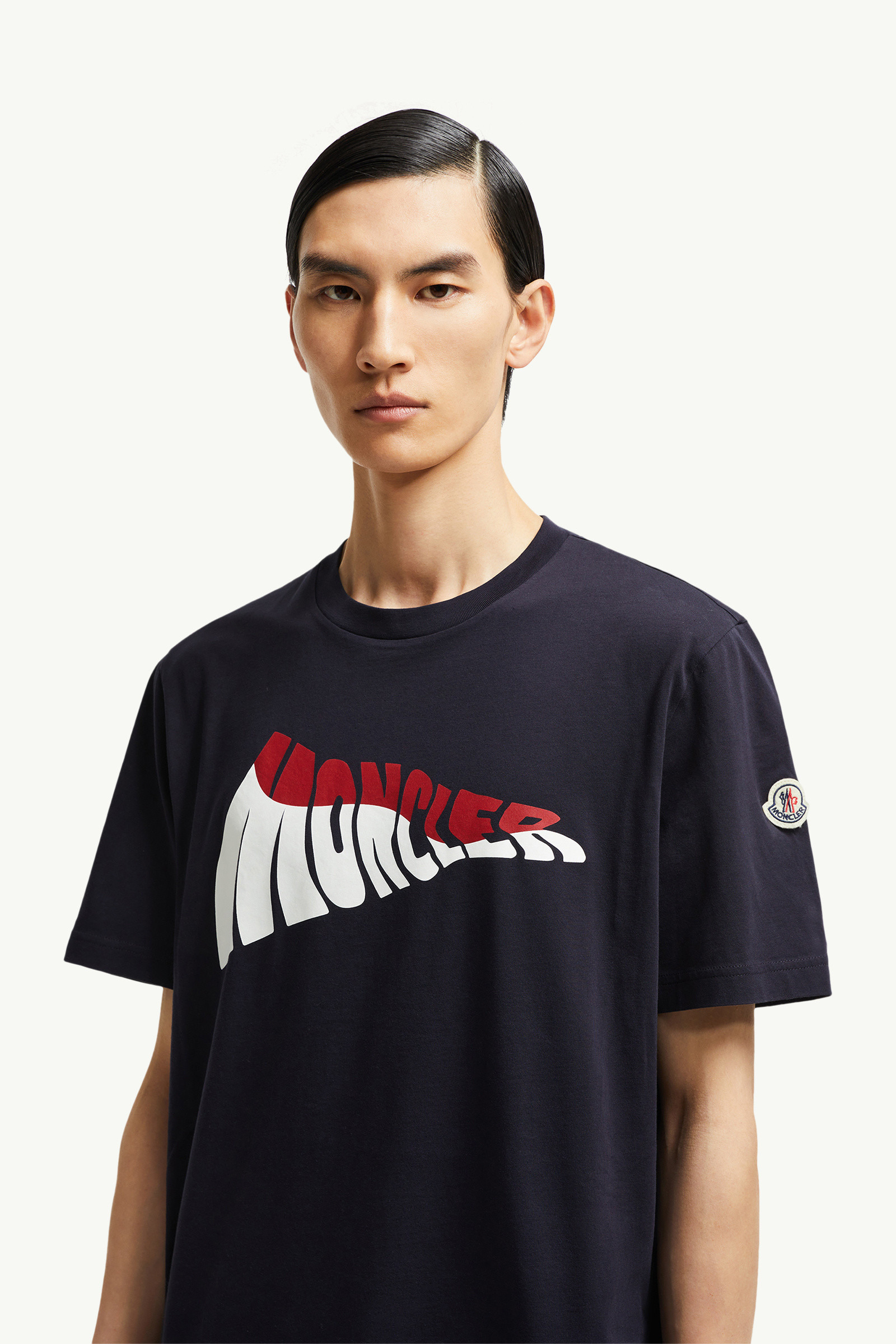 Wave Logo Cotton T-Shirt - 4