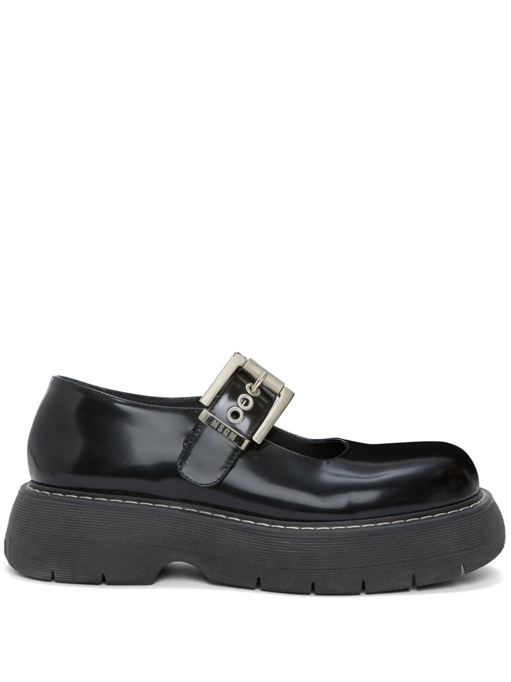 buckled leather loafers - 1