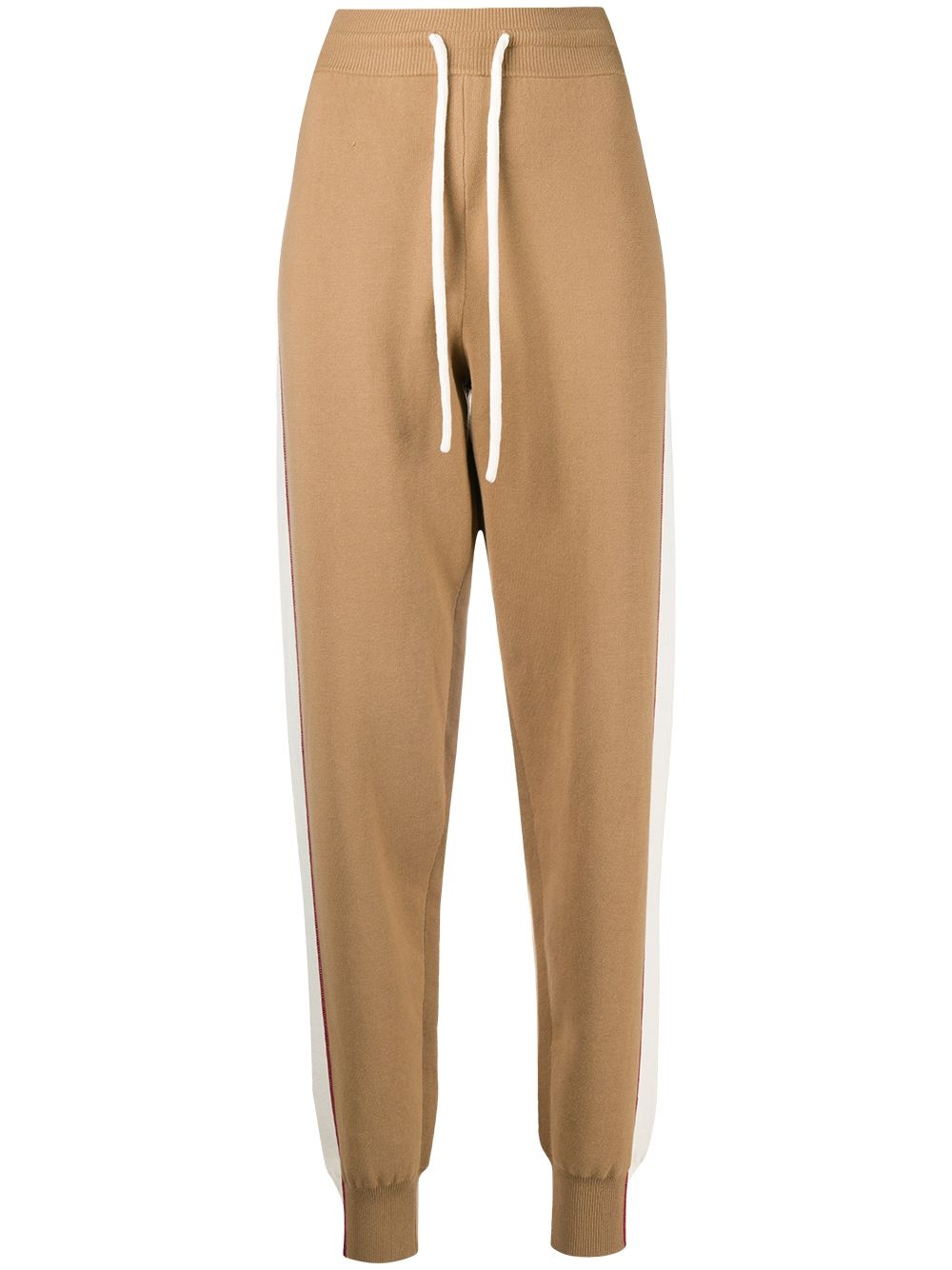 double-face knit track trousers - 1