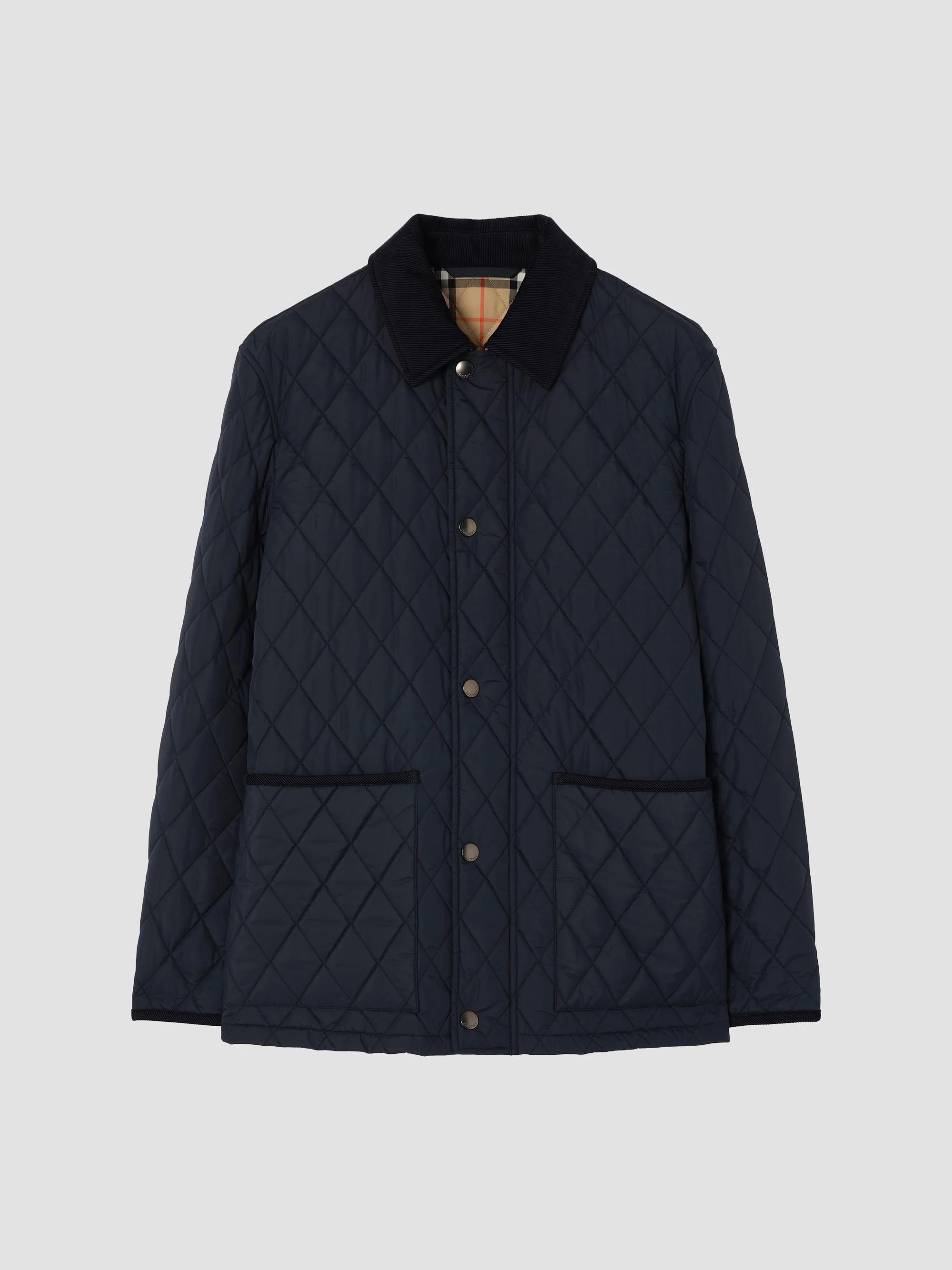 Men's Haddington Quilted Barn Jacket - Navy - 1