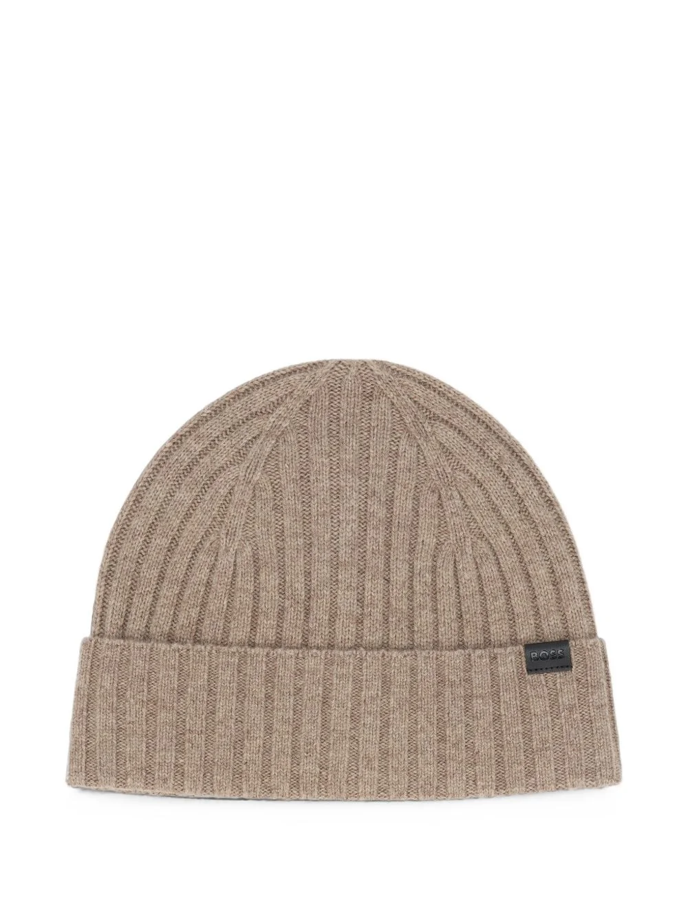 ribbed-knit beanie hat - 1