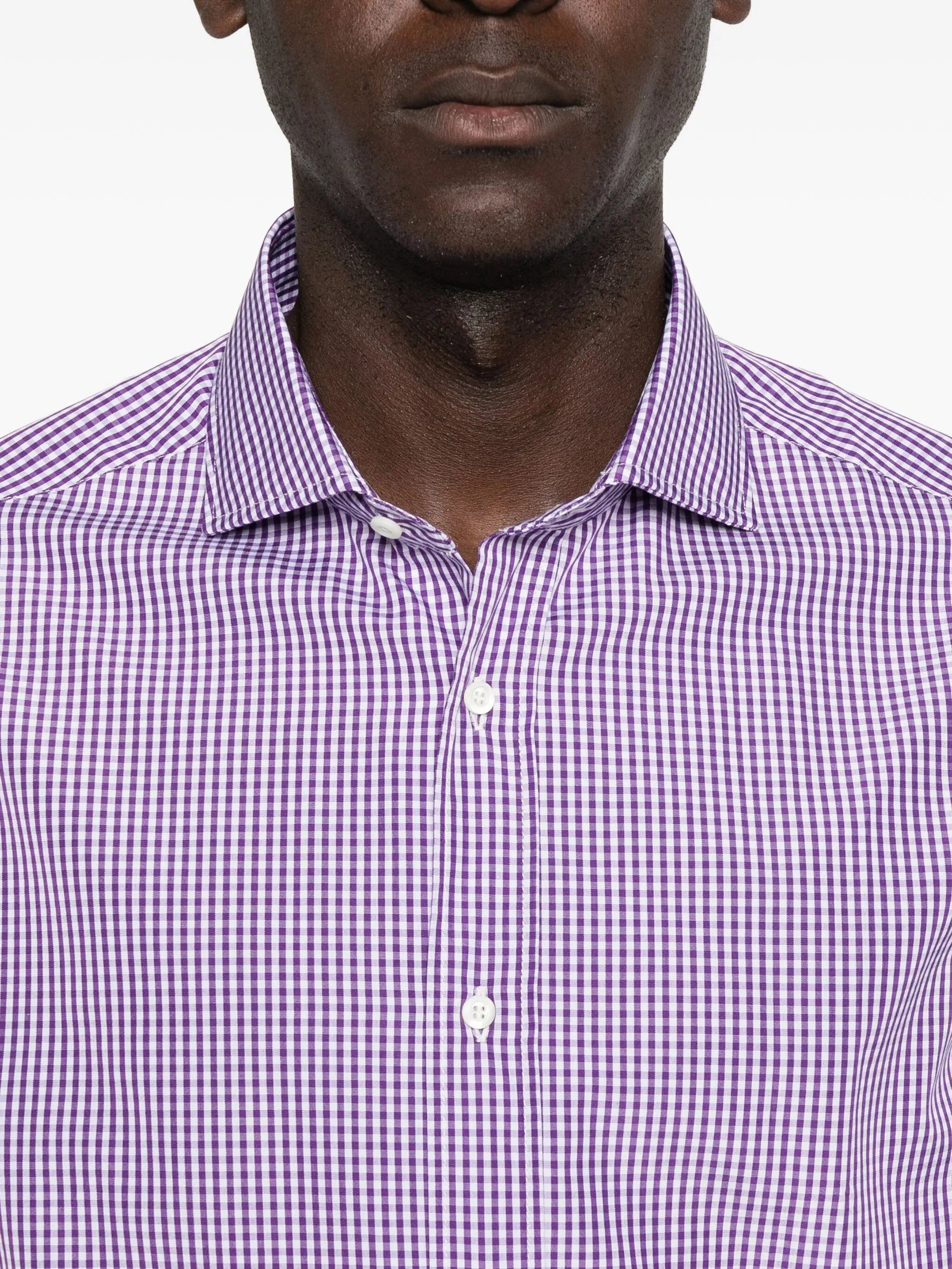 Brunello Cucinelli Gingham-check Shirt - 3