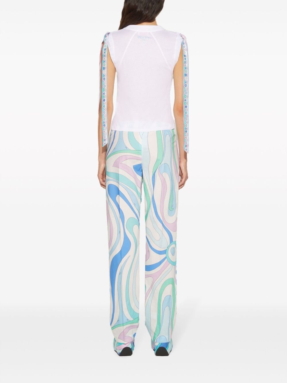 Iride-print cotton T-shirt - 4