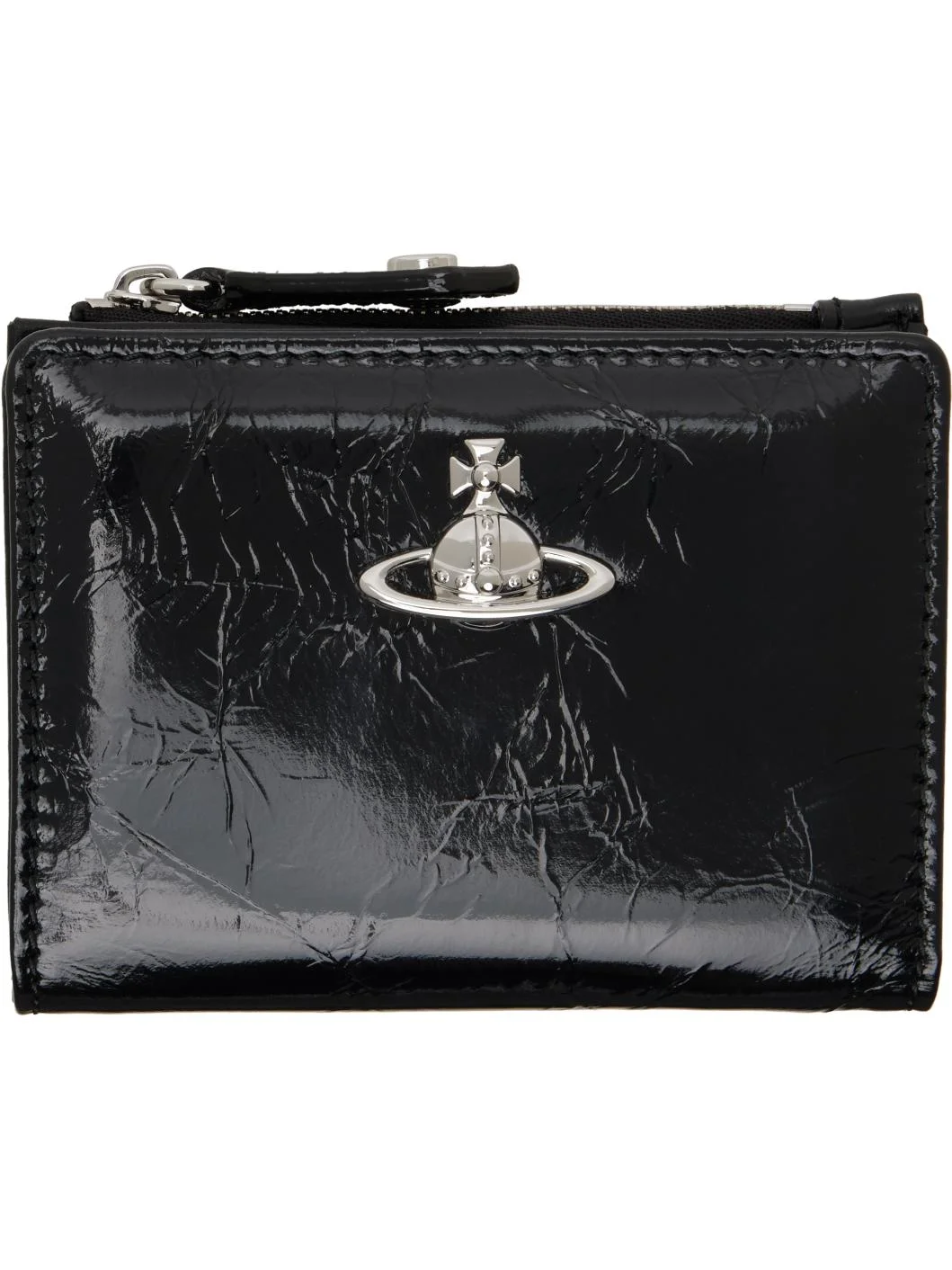 Black Slim Flap Card Holder - 1