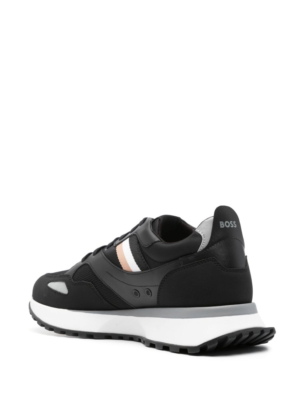 striped lace-up sneakers - 3
