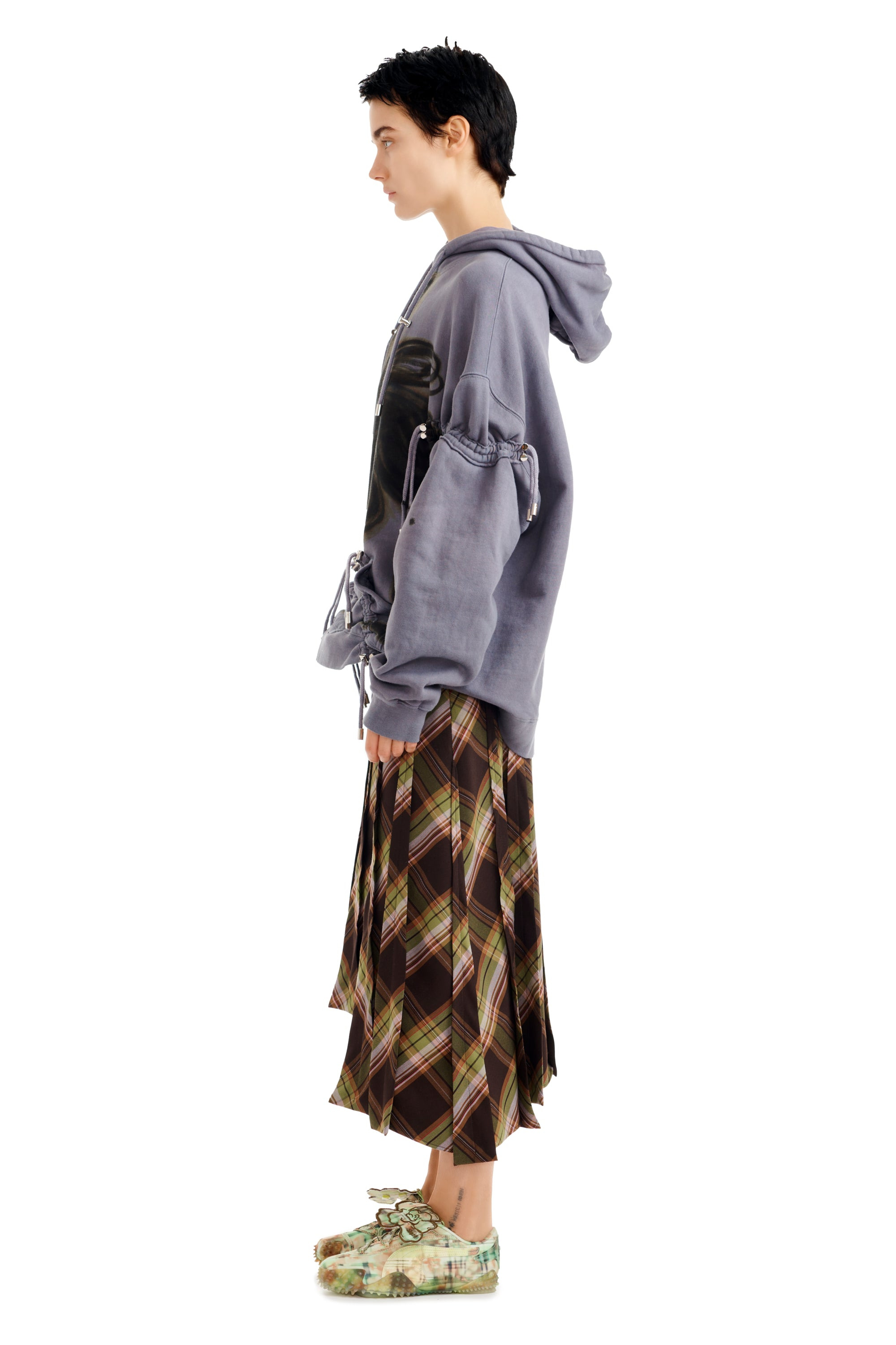 MIDNIGHT FLOWER POT RHINESTONE BURST HOODIE - 4