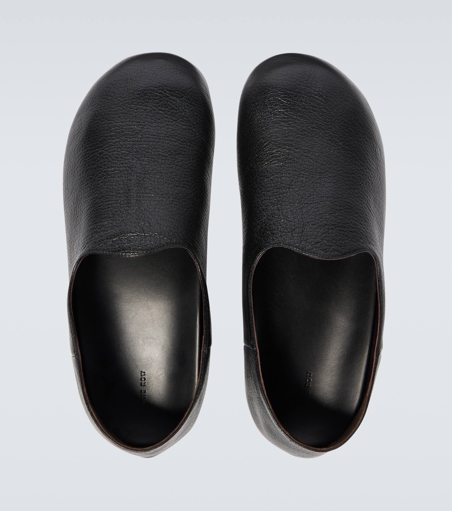 Hugh leather slip-on shoes - 4