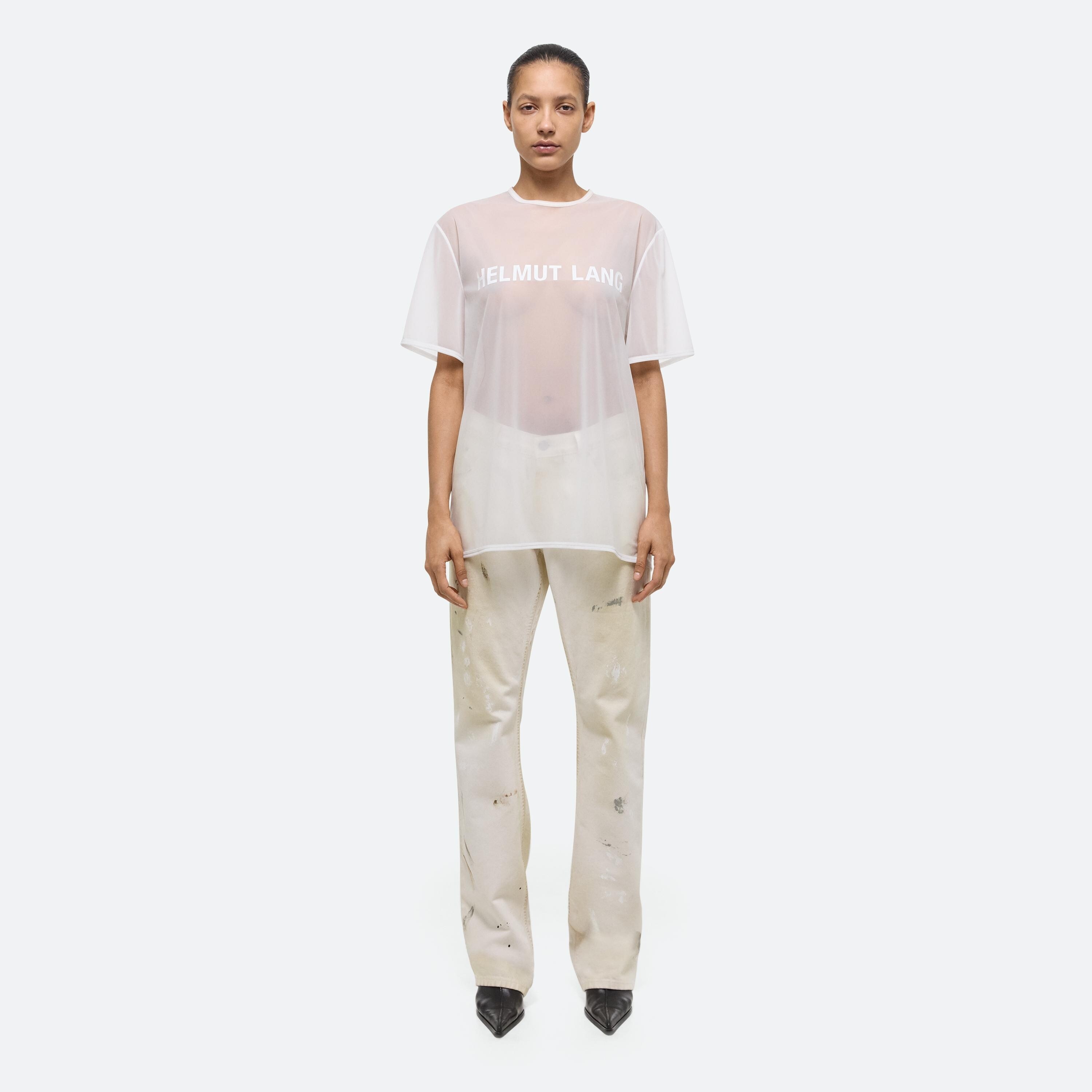 SHEER LOGO TEE - 5