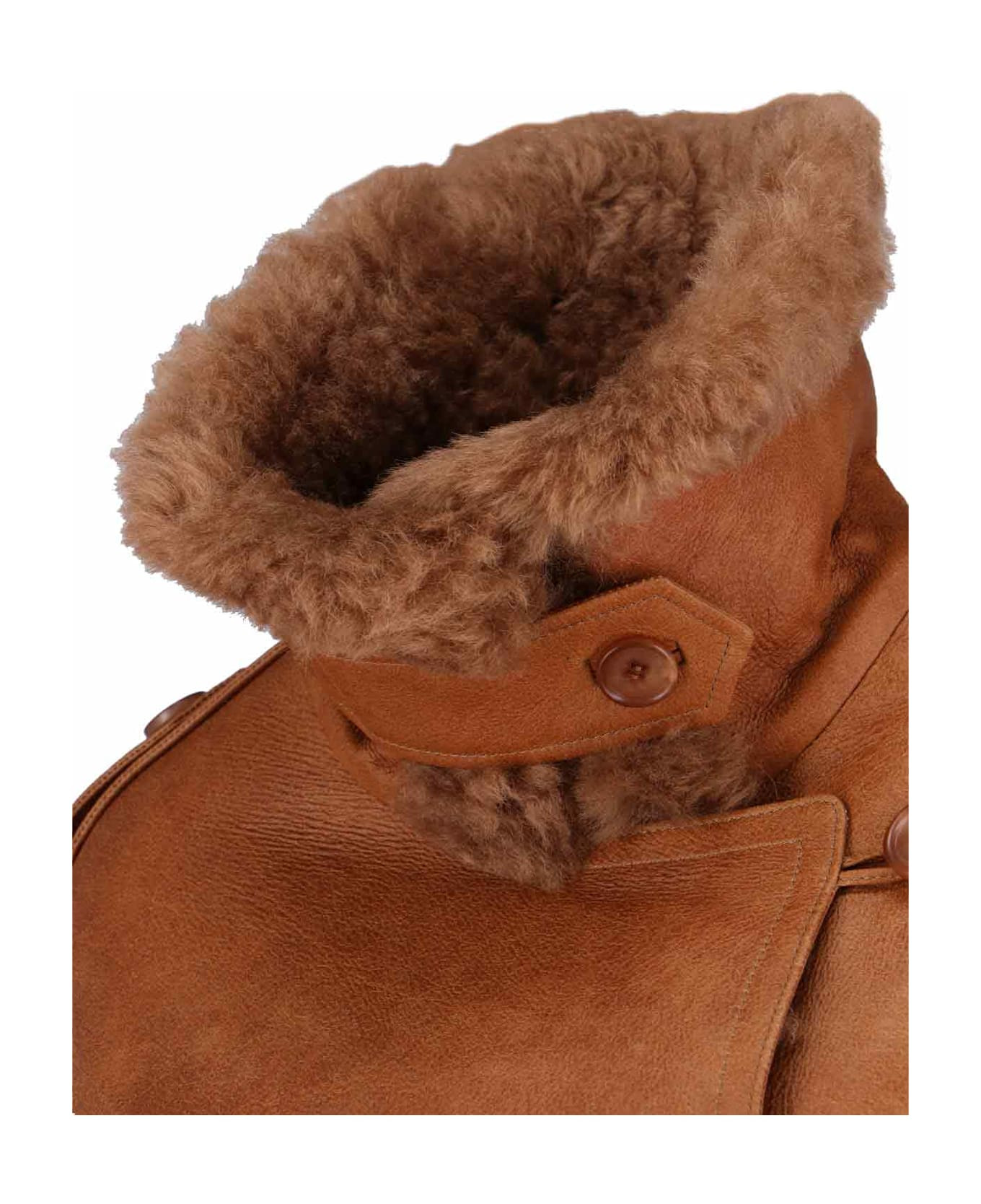 Crop Leather Jacket - 4