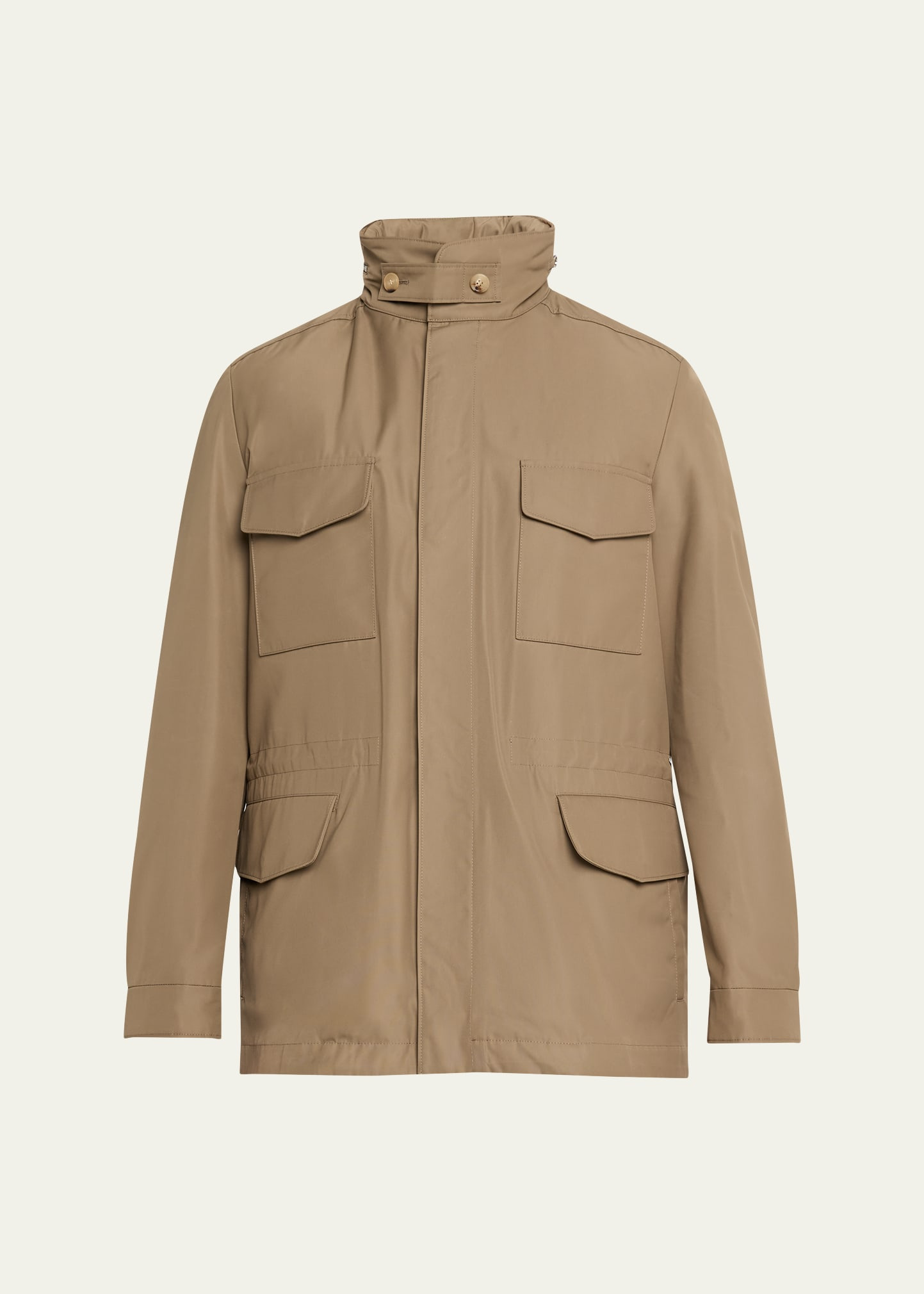 Men's Traveler Field Jacket with Stowaway Hood - 1