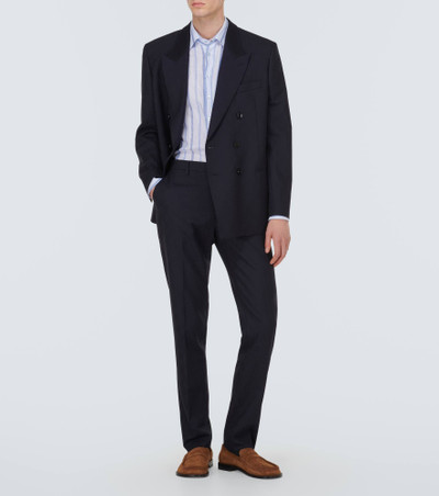 Etro Jacquard double-breasted wool blazer outlook