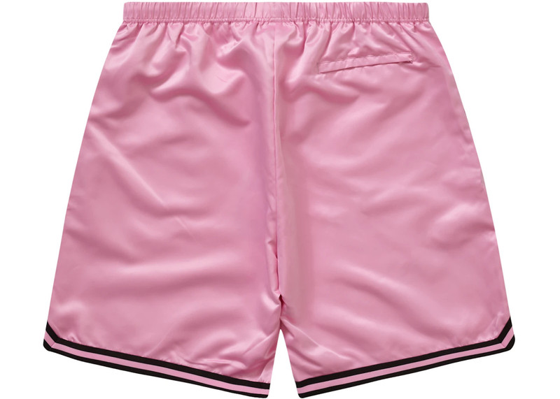 Supreme Supreme Mitchell & Ness Satin Basketball Short Pink outlook