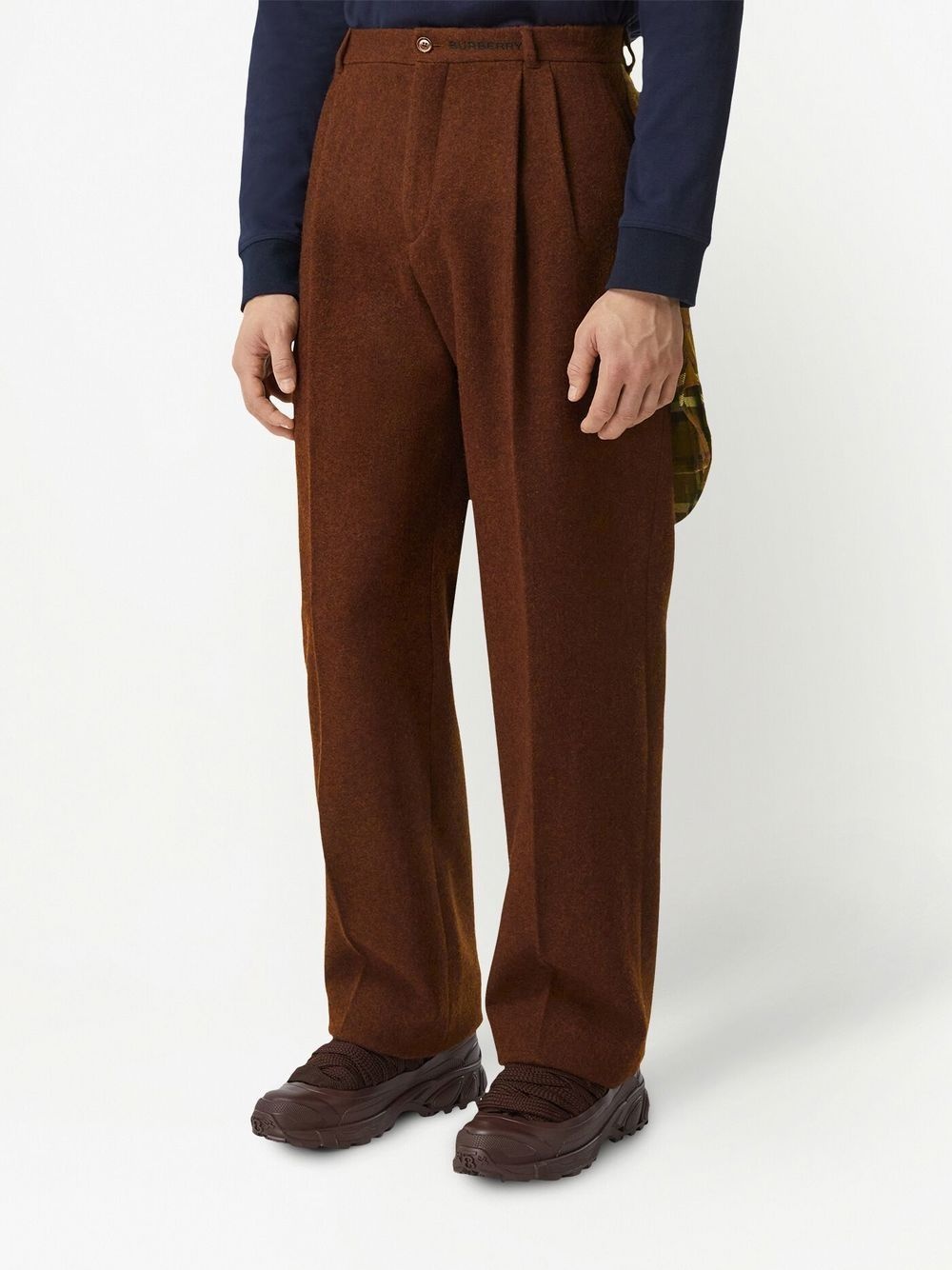 PLEATED WIDE-LEG TROUSERS - 5