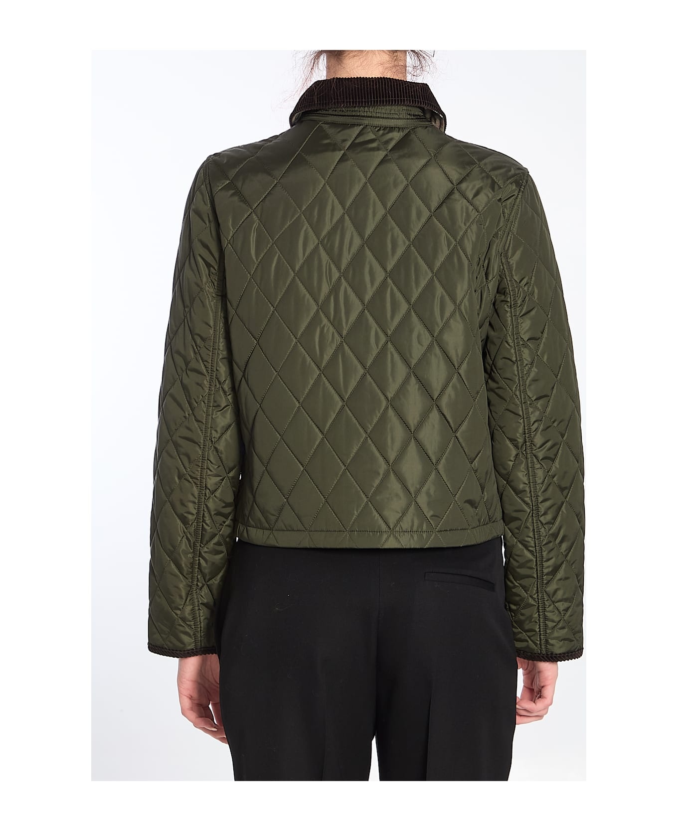 Cropped Quilted Jacket - 4