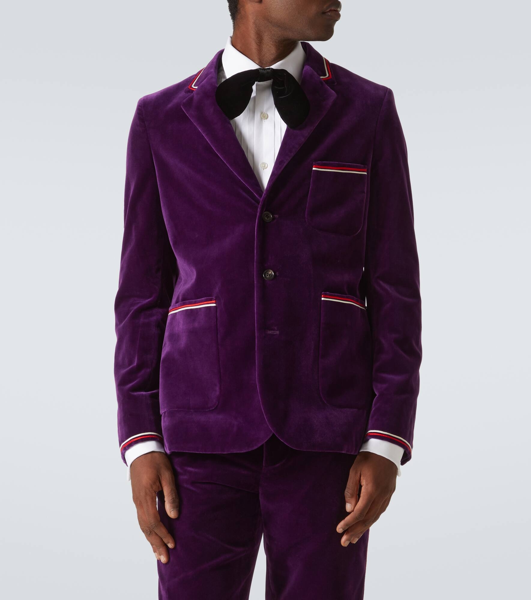 Showcase cotton velvet blazer - 3