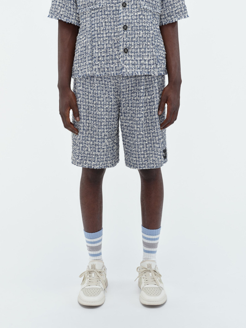 AMIRI BOUCLE TWEED SKATER SHORT outlook