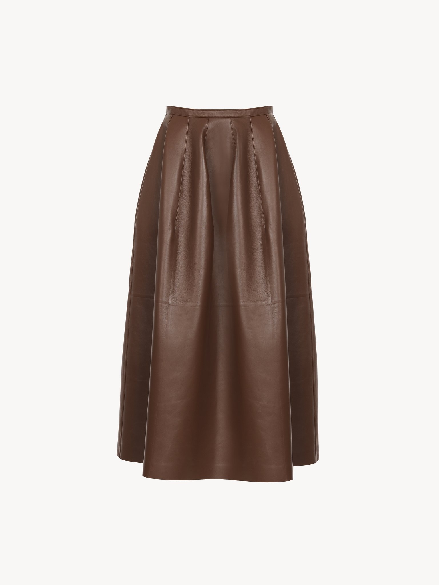 GATHERED MID-LENGTH SKIRT - 3