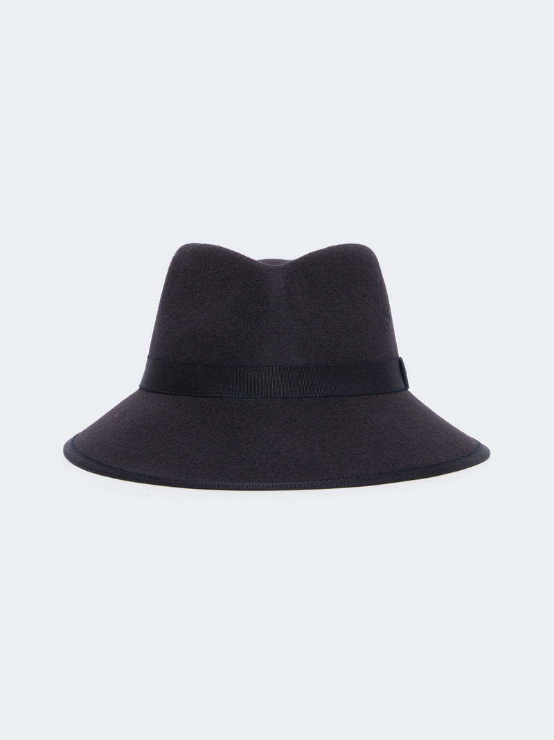 LOCUSTA Wool felt hat - MIDNIGHTBLUE 1