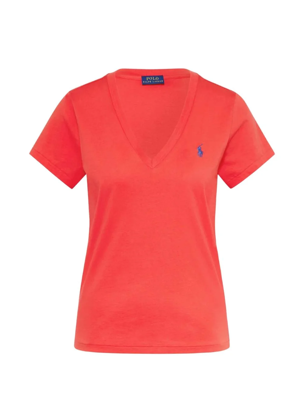 logo-embroidered V-neck T-shirt - 1