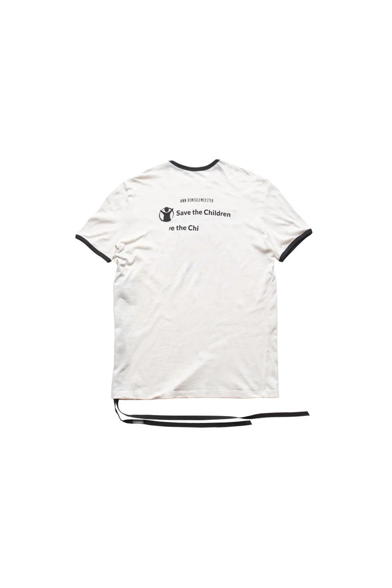 Ann Demeulemeester Ann Demeulemeester Aimar Standard T-Shirt With "Save The Children" Print White outlook