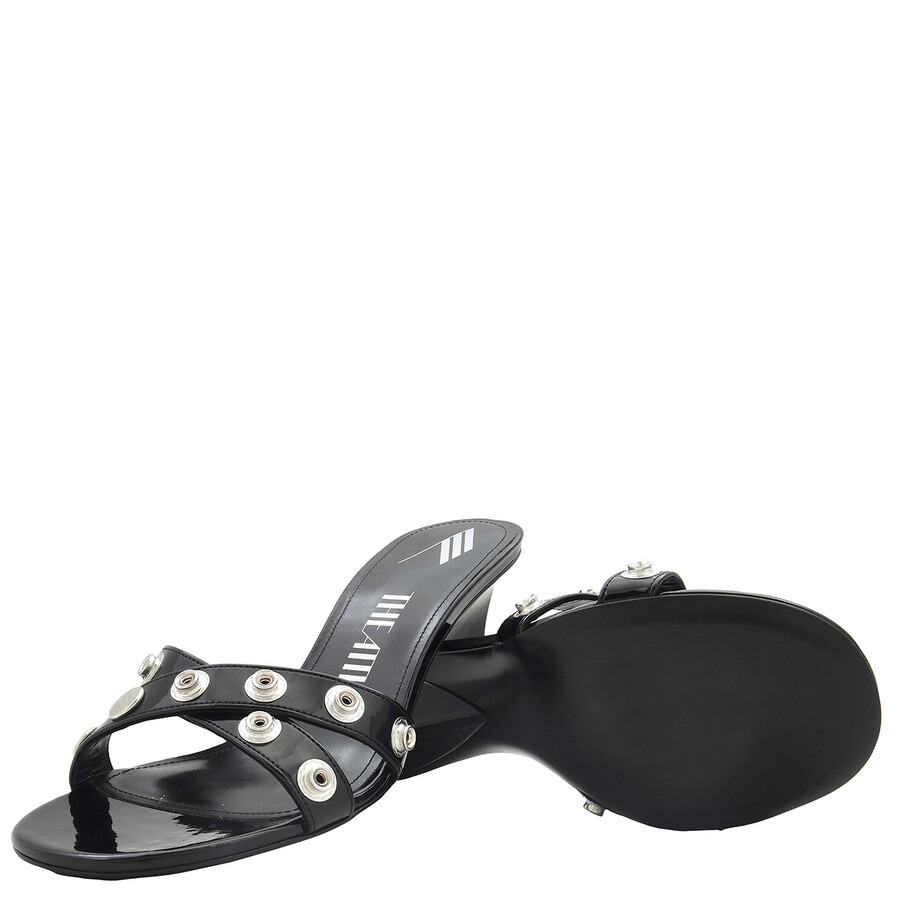 The Attico Black Cosmo Eco-Patent Sandals - 2