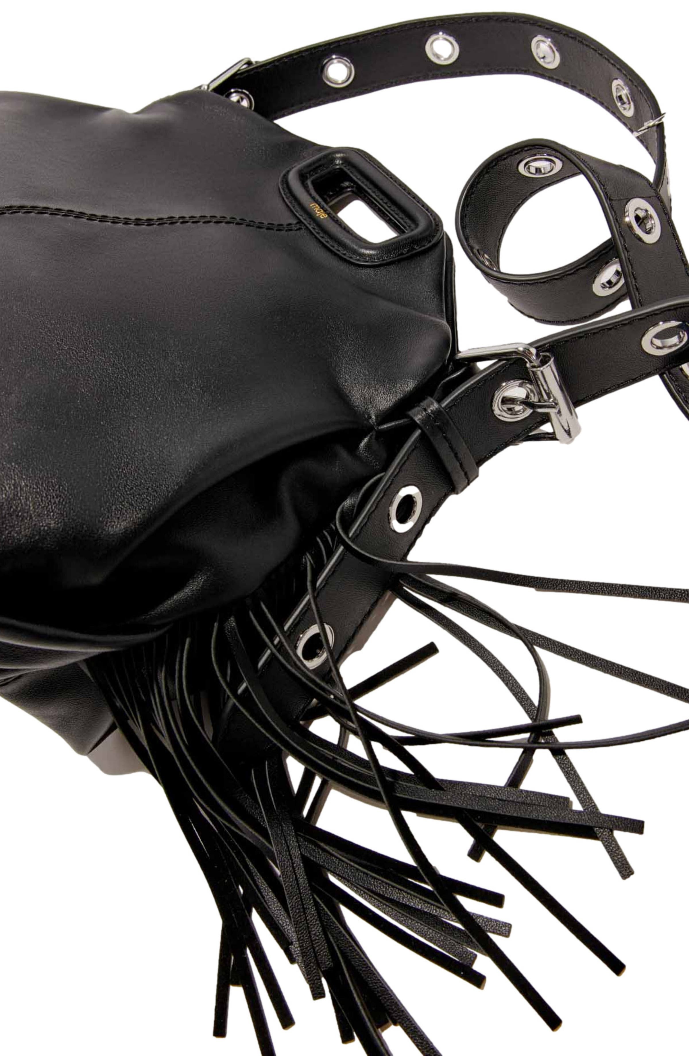 maje Smooth leather Miss M bag in Black at Nordstrom - 7