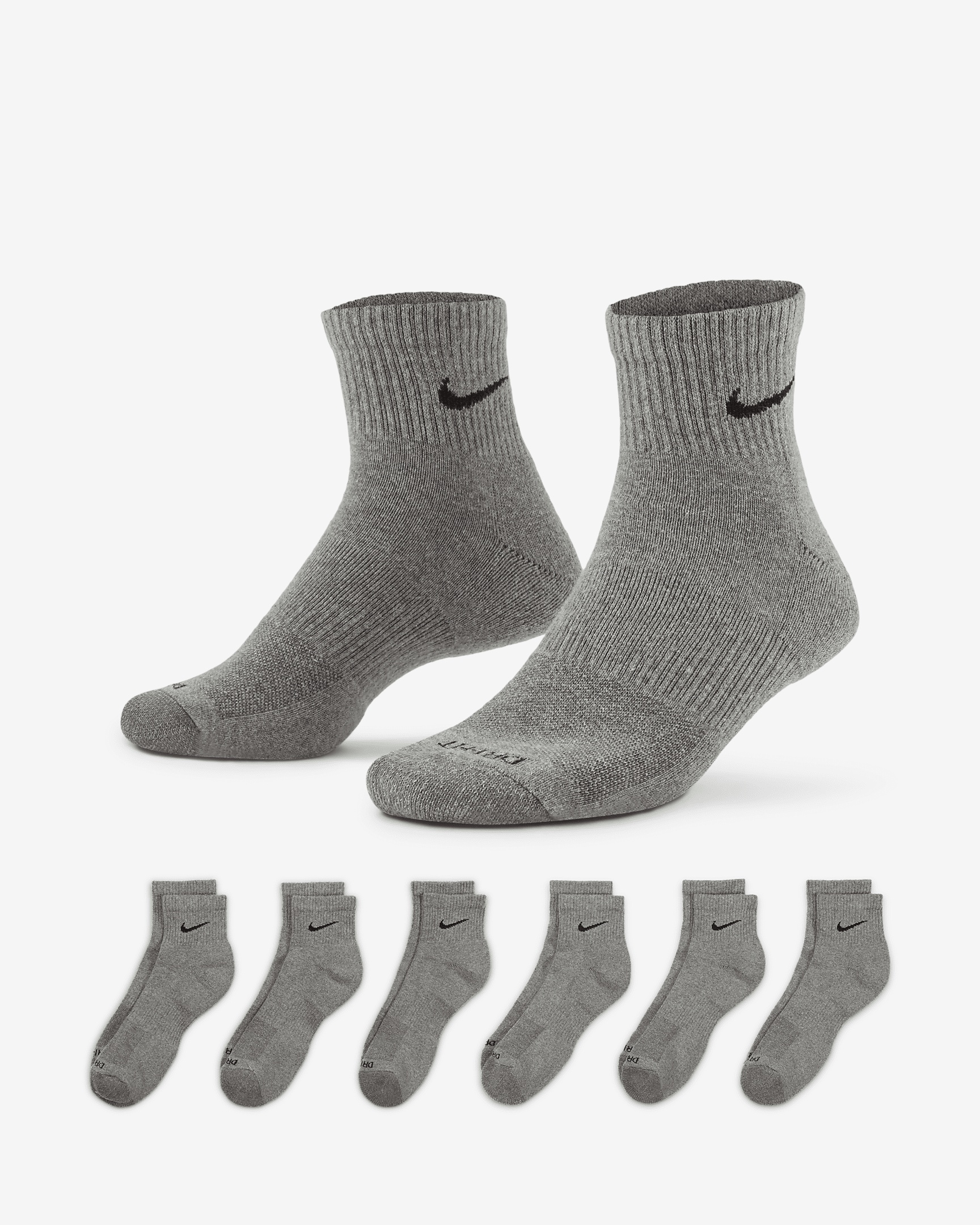 Nike Everyday Plus Cushioned Training Ankle Socks (6 Pairs) - 1