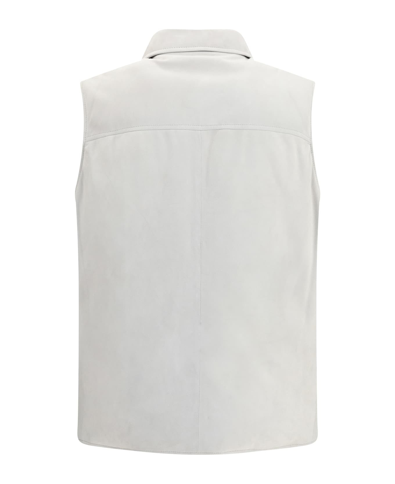 Padded Leather Vest - 2