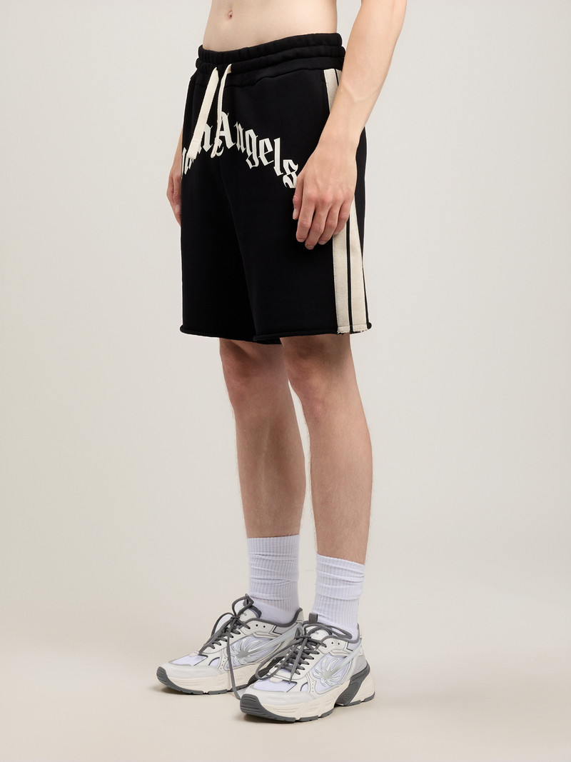 Curved Logo Track Sweatshorts 4
