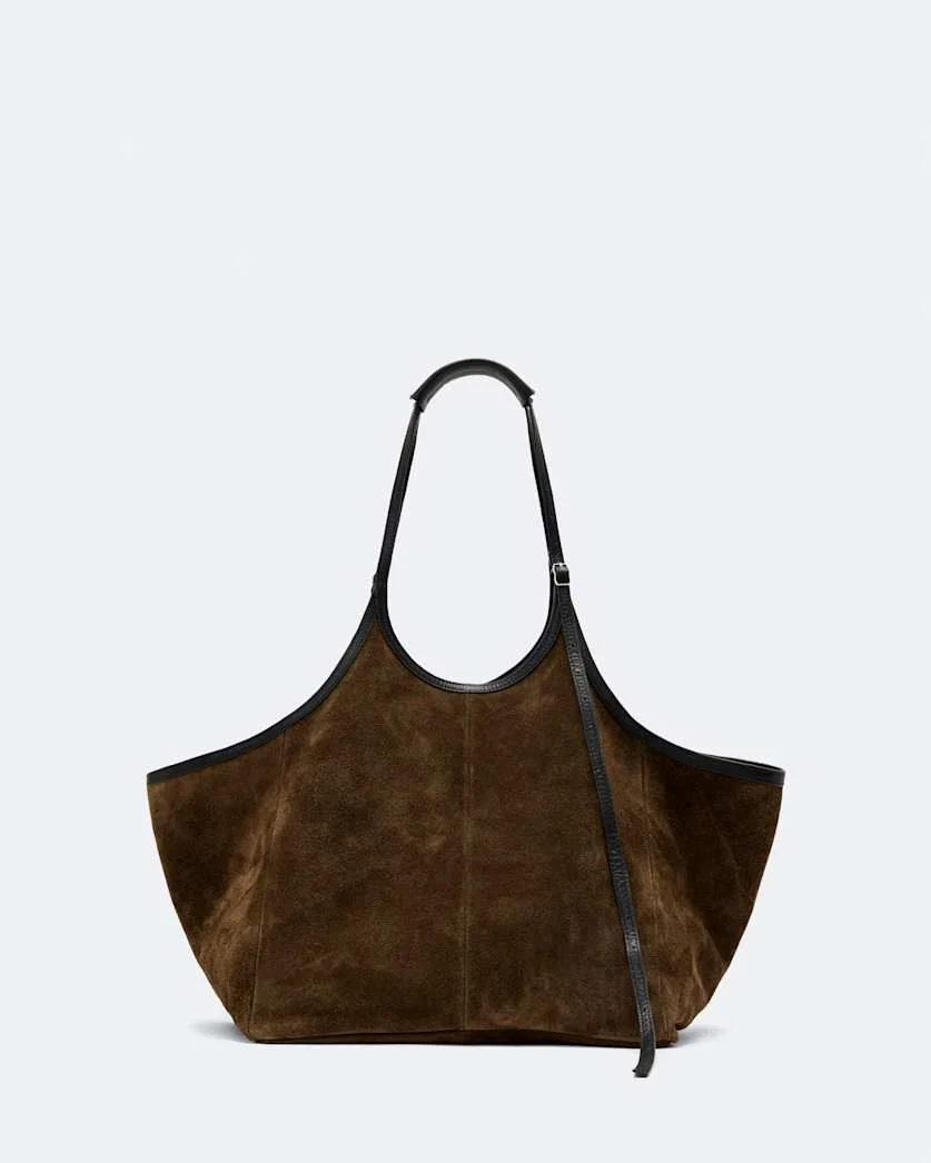 SILOH OVERSIZED SUEDE TOTE BAG - 1