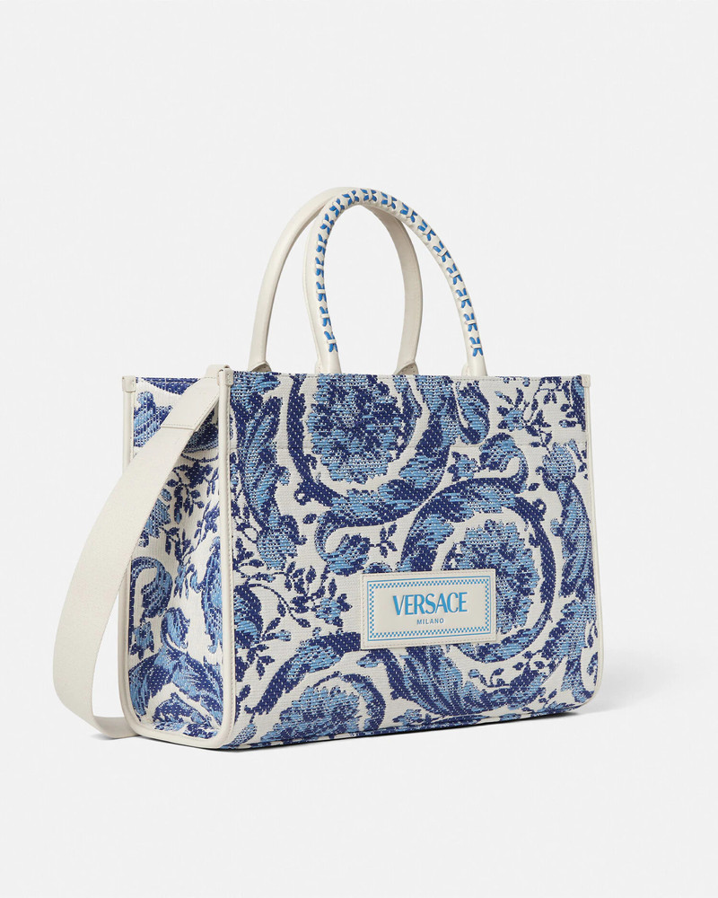 VERSACE Barocco Athena Raffia Medium Tote Bag outlook