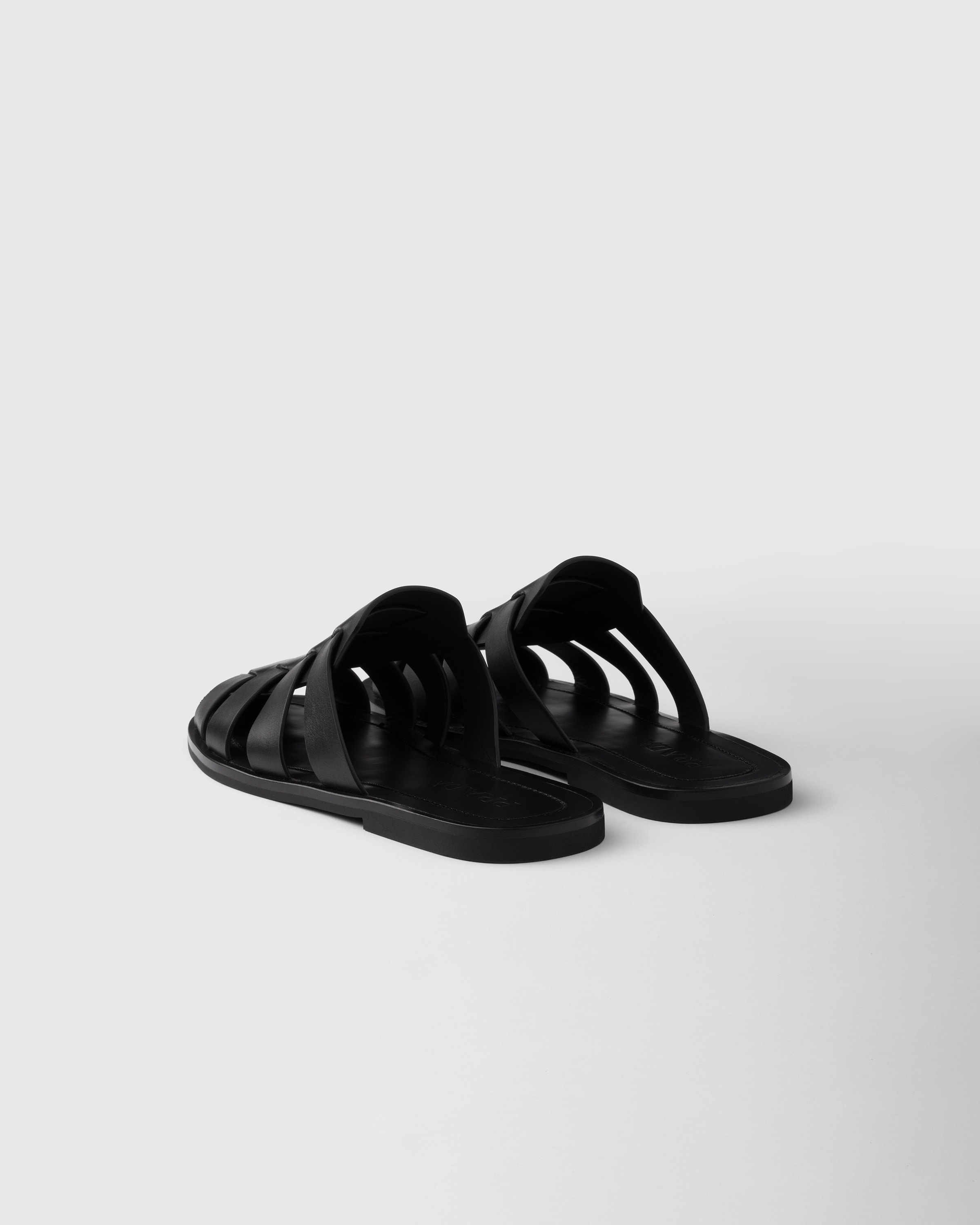 Leather fisherman mules - 5