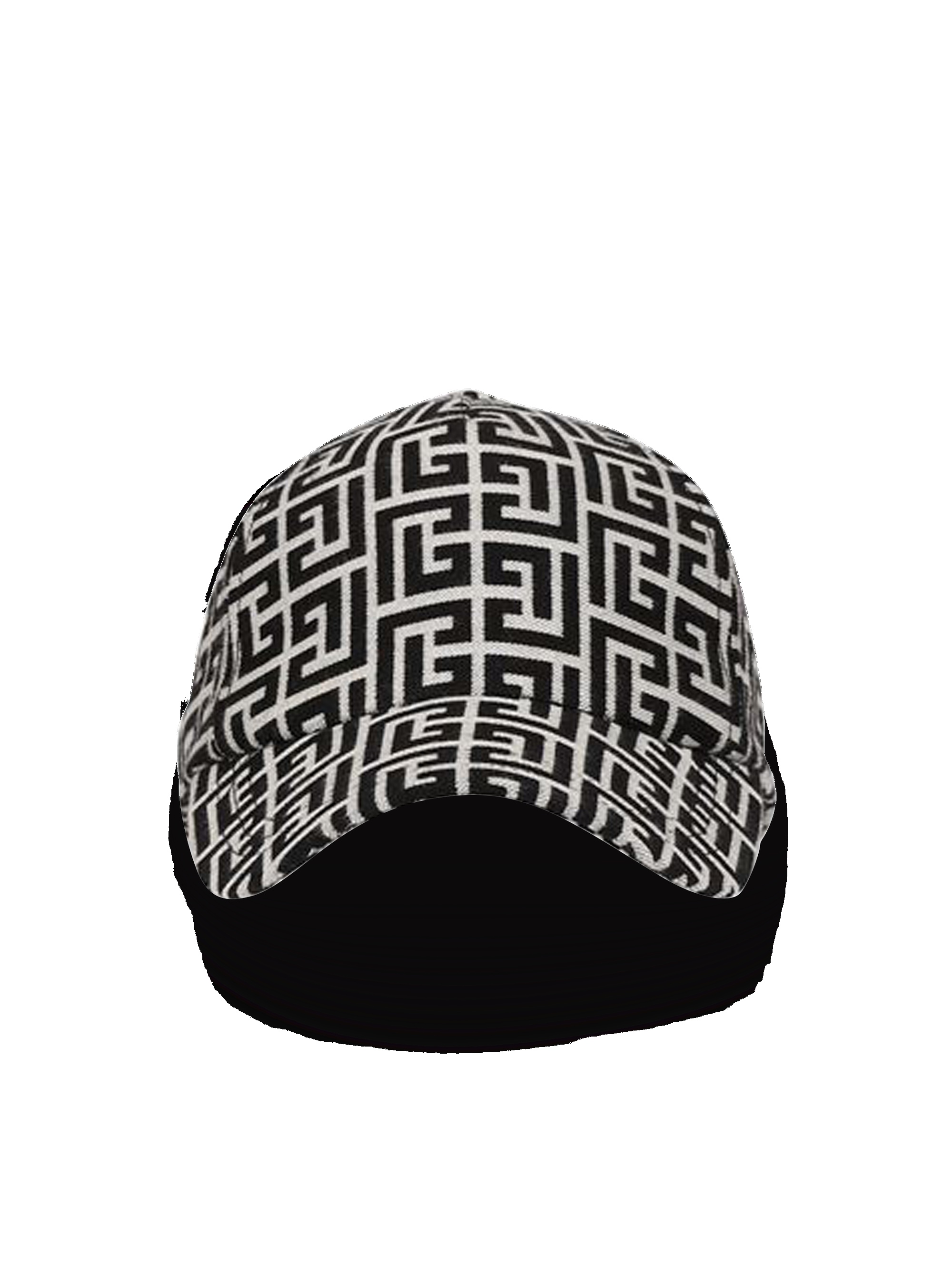 Cap with Balmain monogram pattern - 1