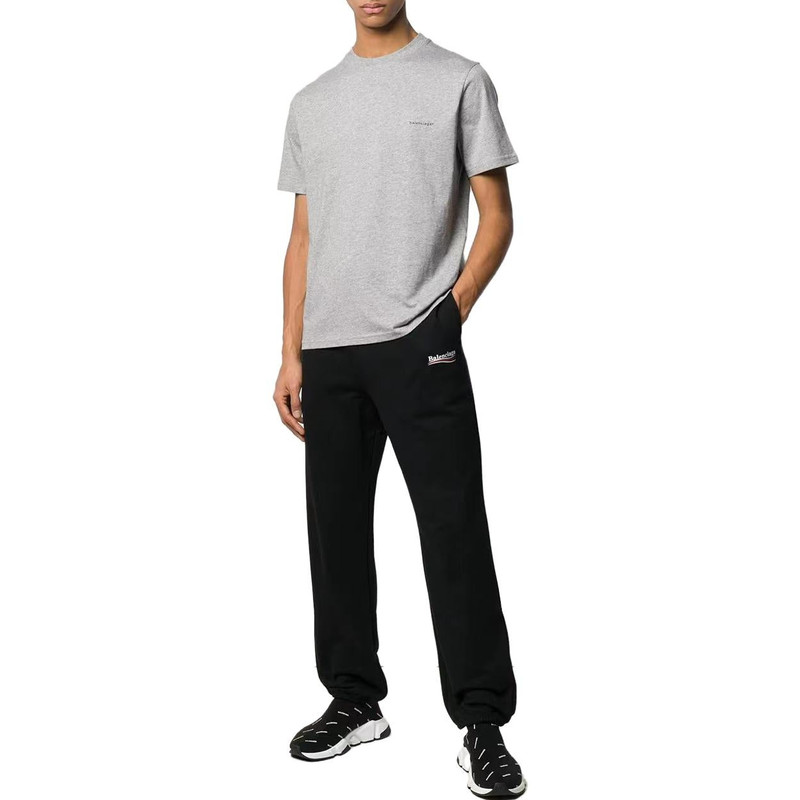 BALENCIAGA Balenciaga Small Logo Print Cotton T-Shirt 'Grey' 556151TYK281300 outlook