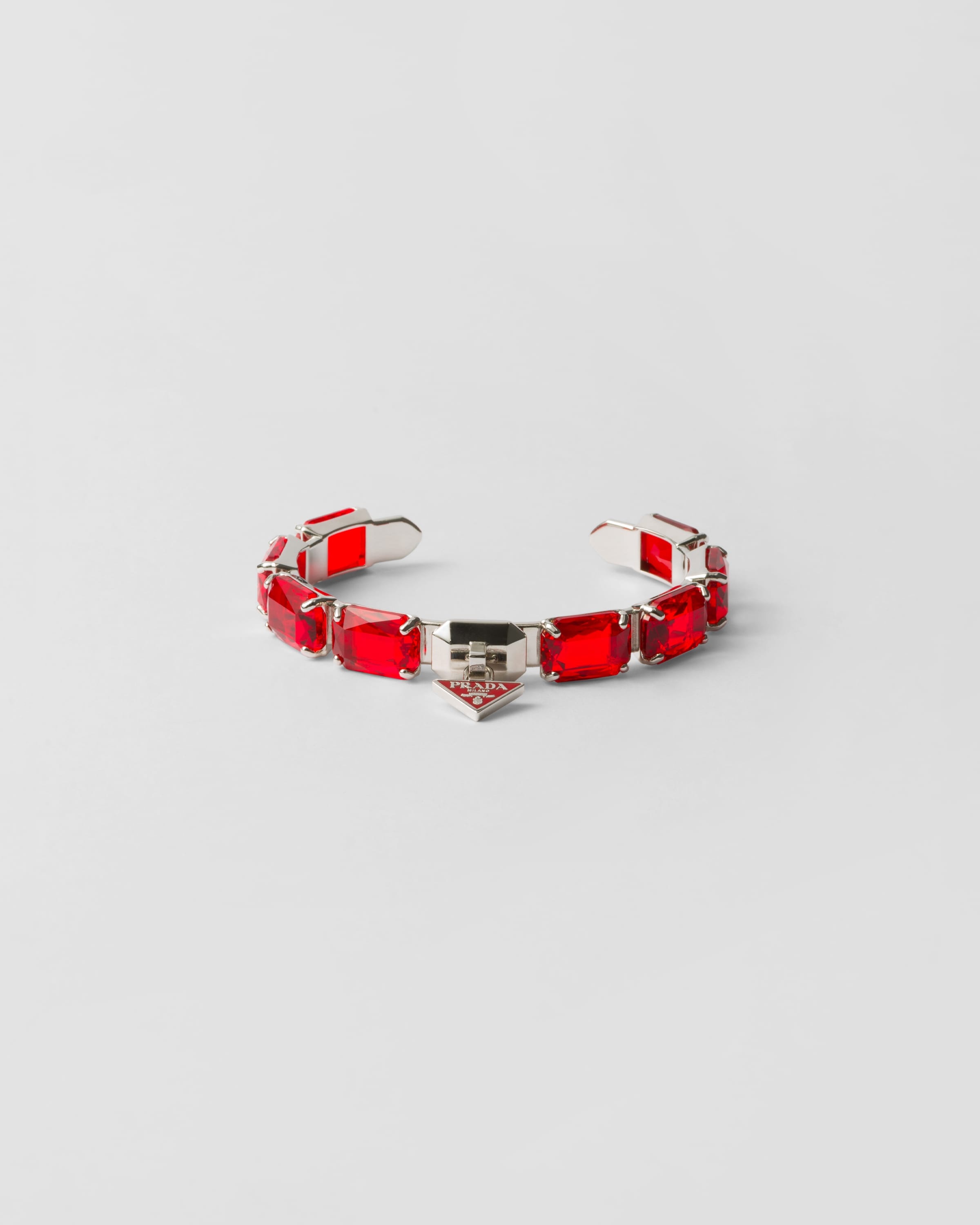 Metal bracelet with crystals - 1