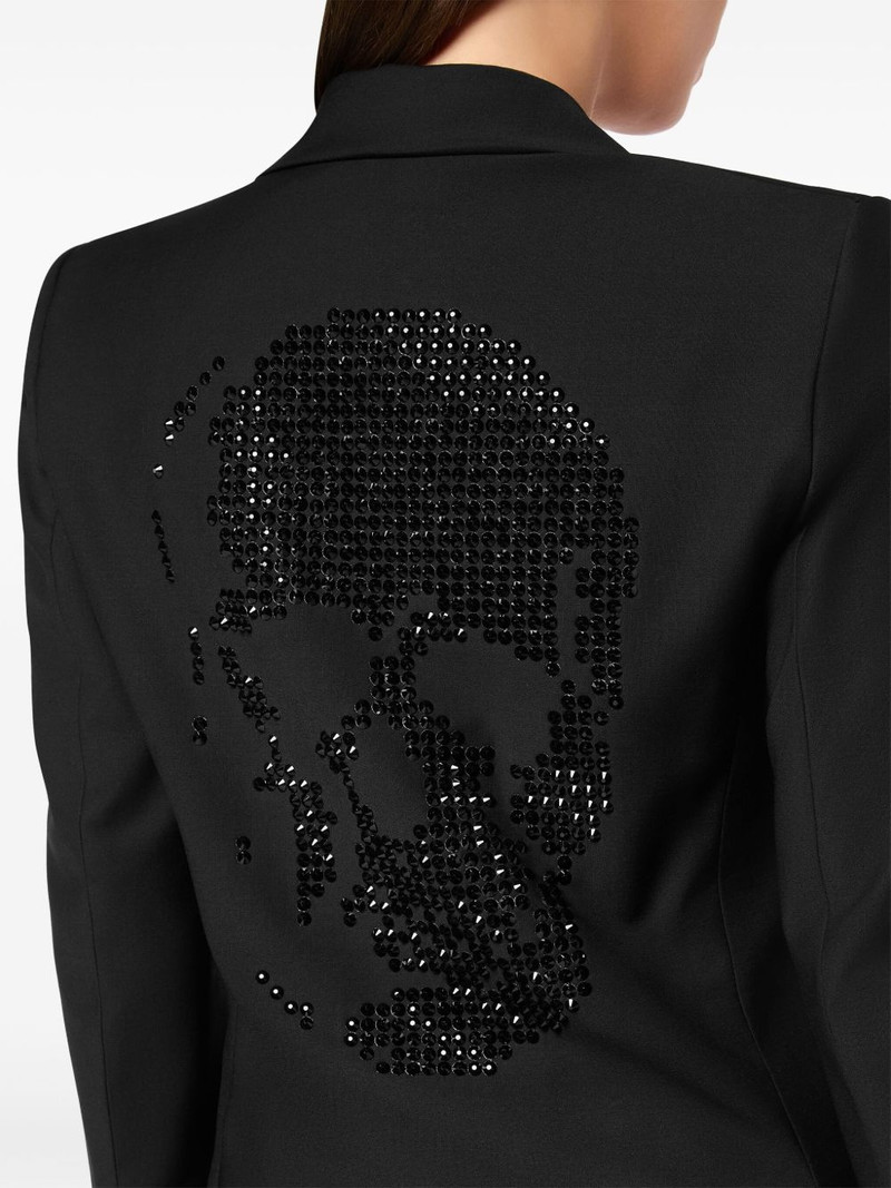 Skull-strass wool blazer 5