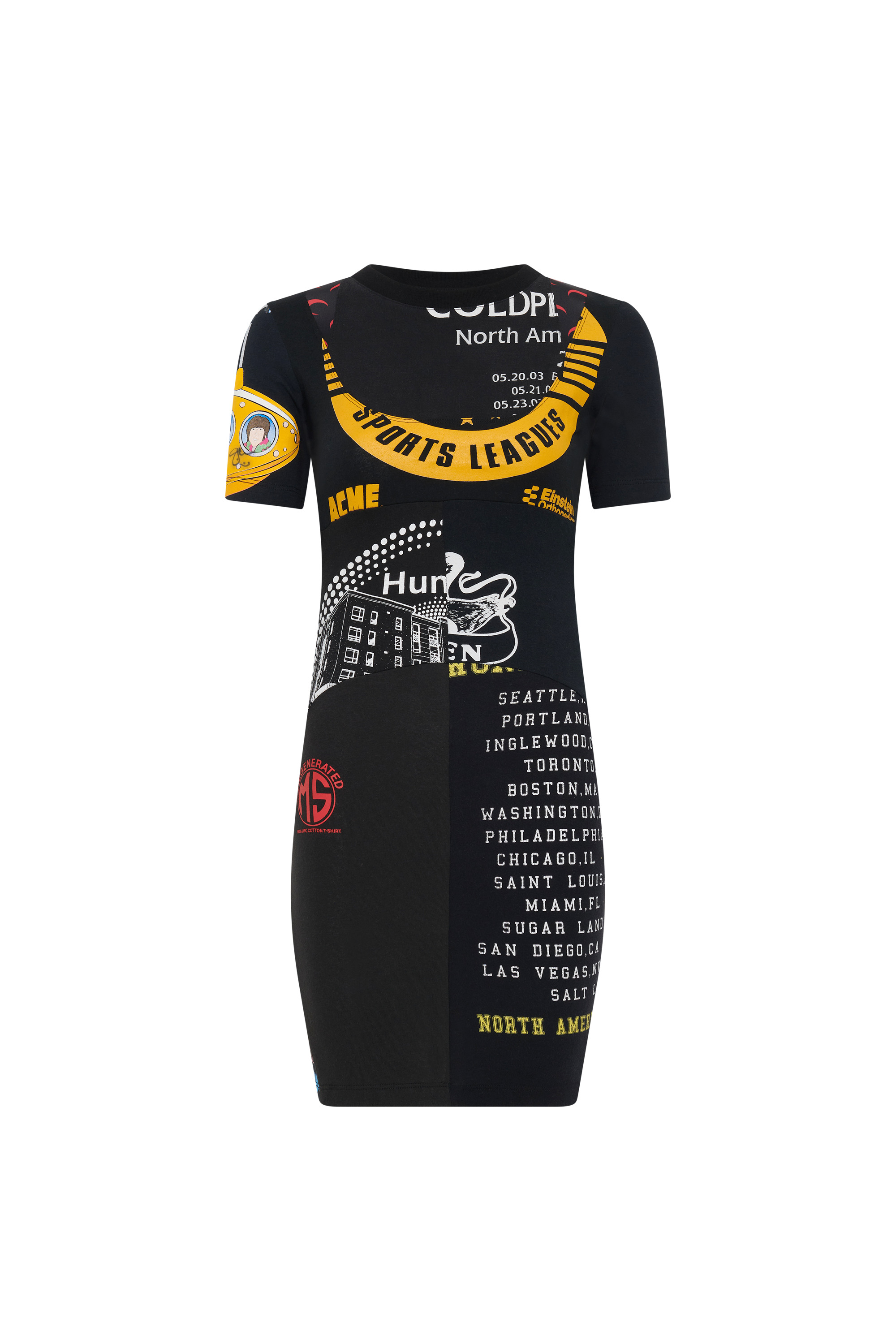 Upcycled Graphic T-Shirts Mini Dress - 12