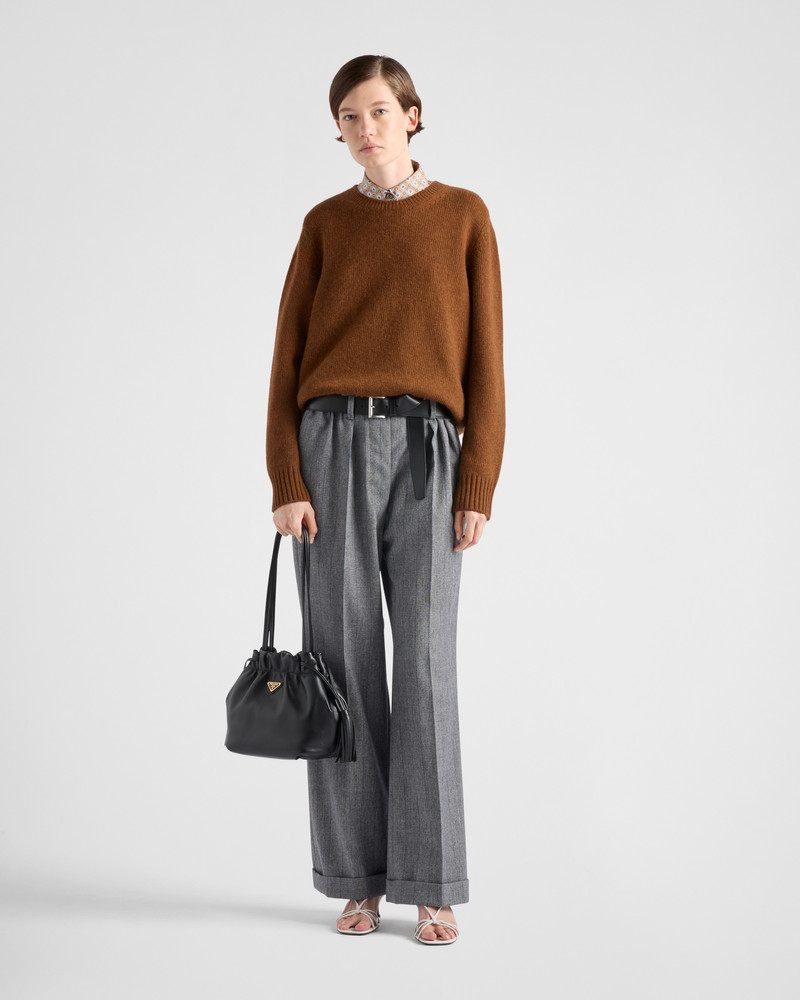 Prada Wool and cashmere crew-neck sweater outlook