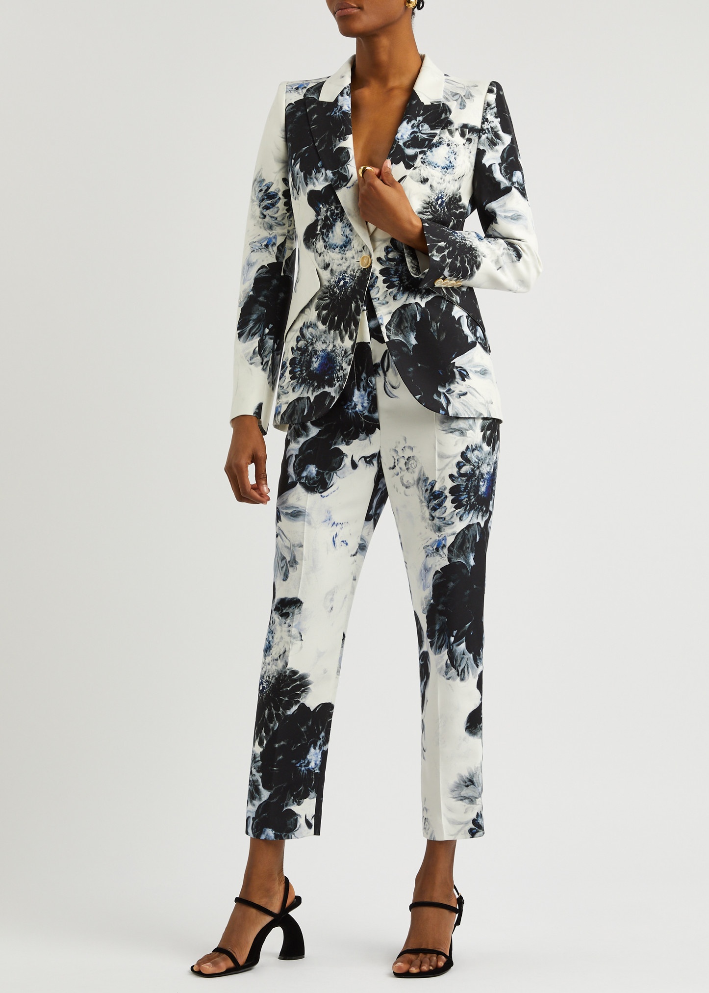 alexander mcqueen◆フローラルプリント ウィンドブレーカー Alexander McQueen | Obscured Flower Hooded Windbreaker