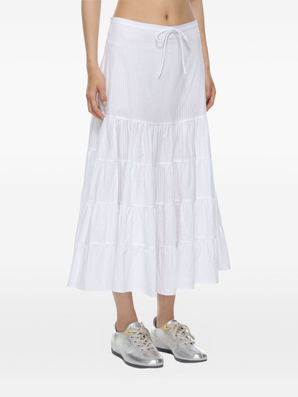 pleated midi skirt - 3