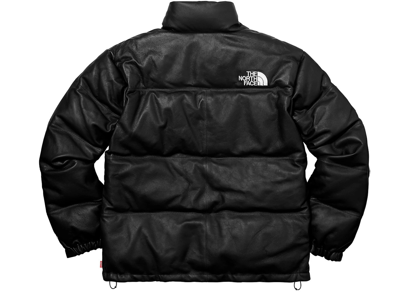 Supreme The North Face Leather Nuptse Jacket Black - 3