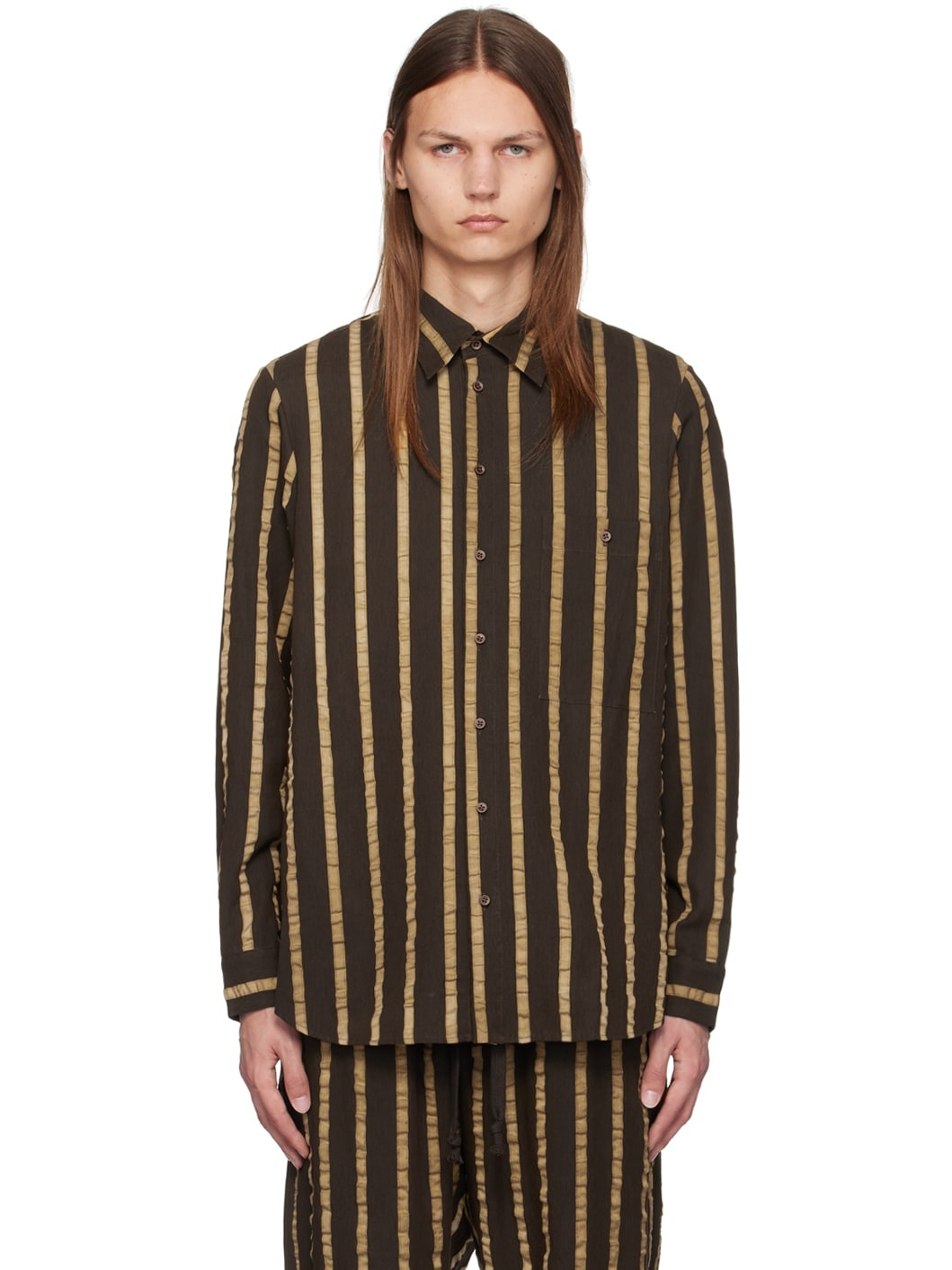 Brown Tab Shirt - 1